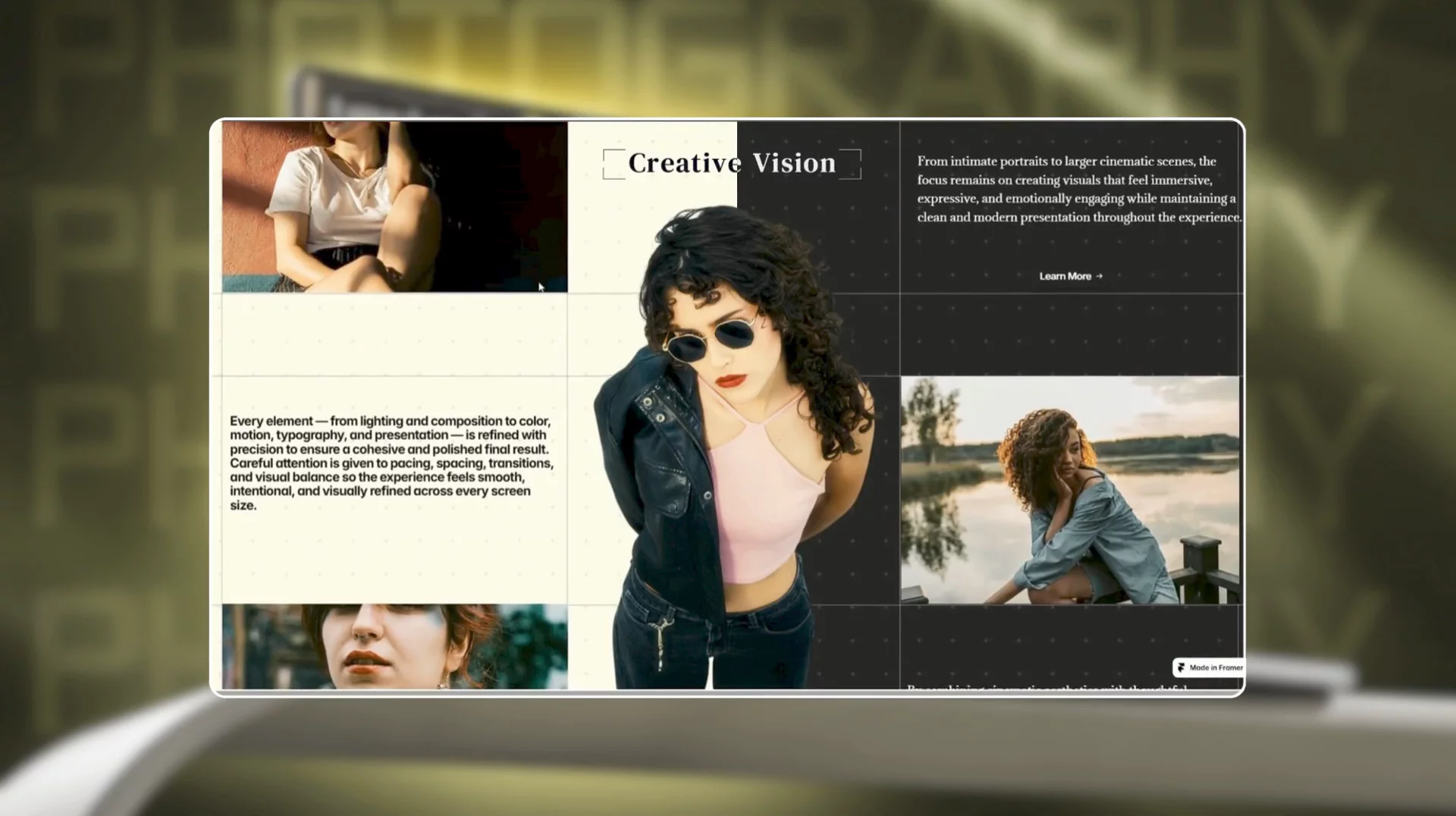Luxe Lens — Free Website Template for Framer