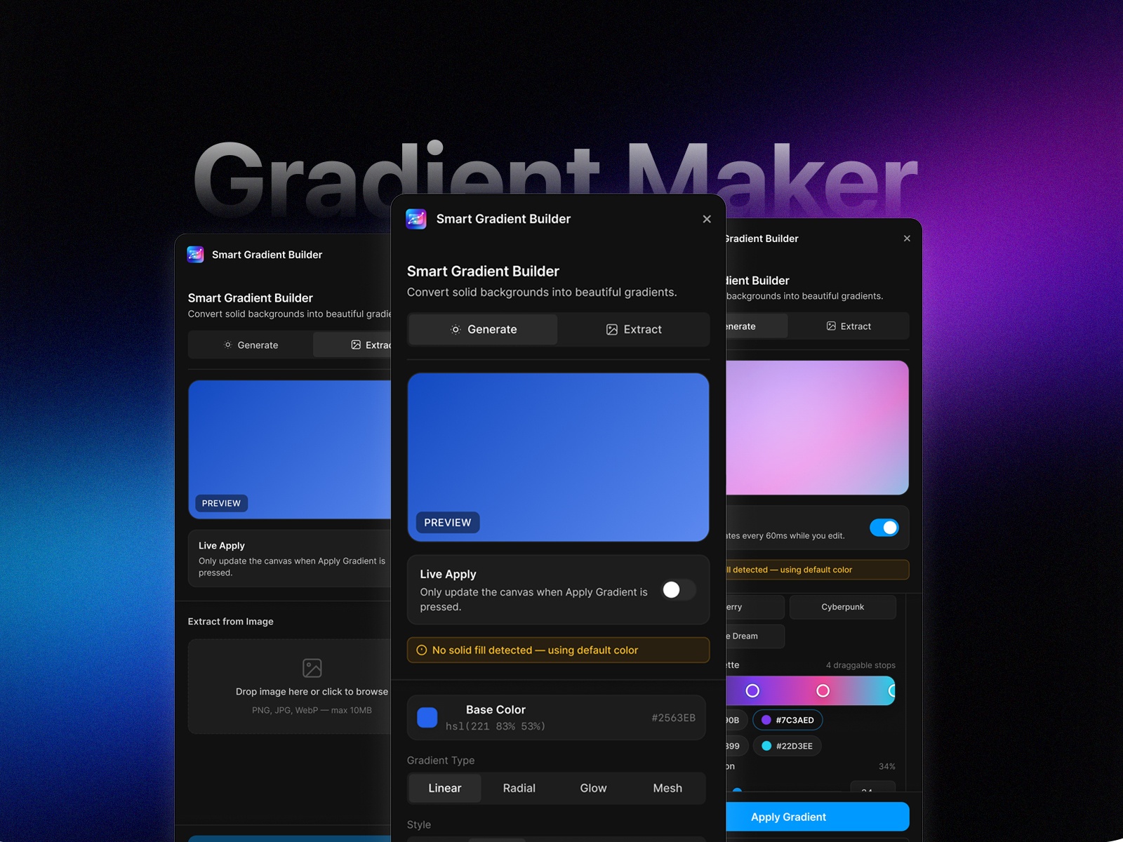 Smart Gradient Builder: Design Workflow Plugin by ahmad madhoun