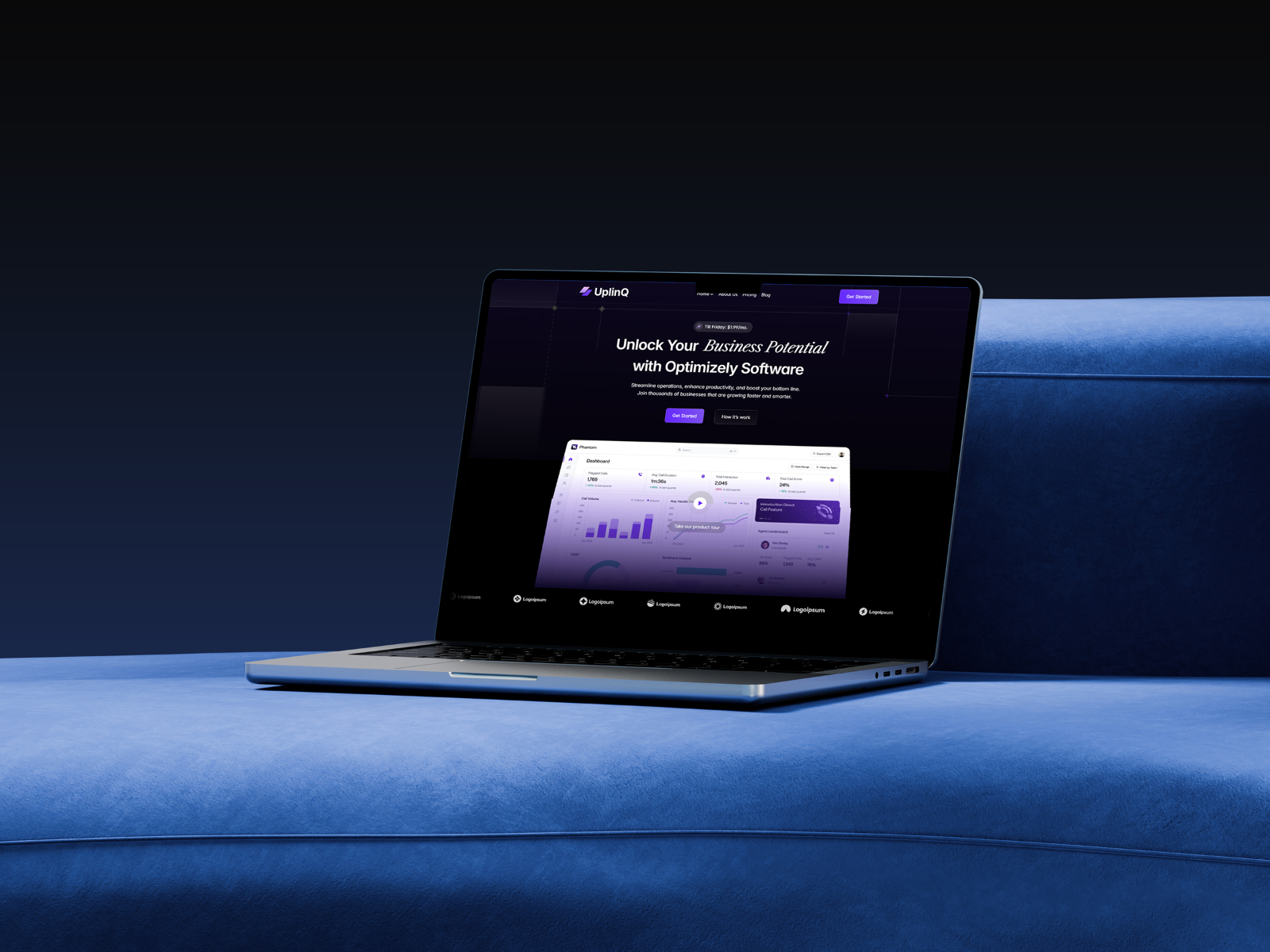 Uplinq: Free SaaS Website Template by Mezario — Framer Marketplace