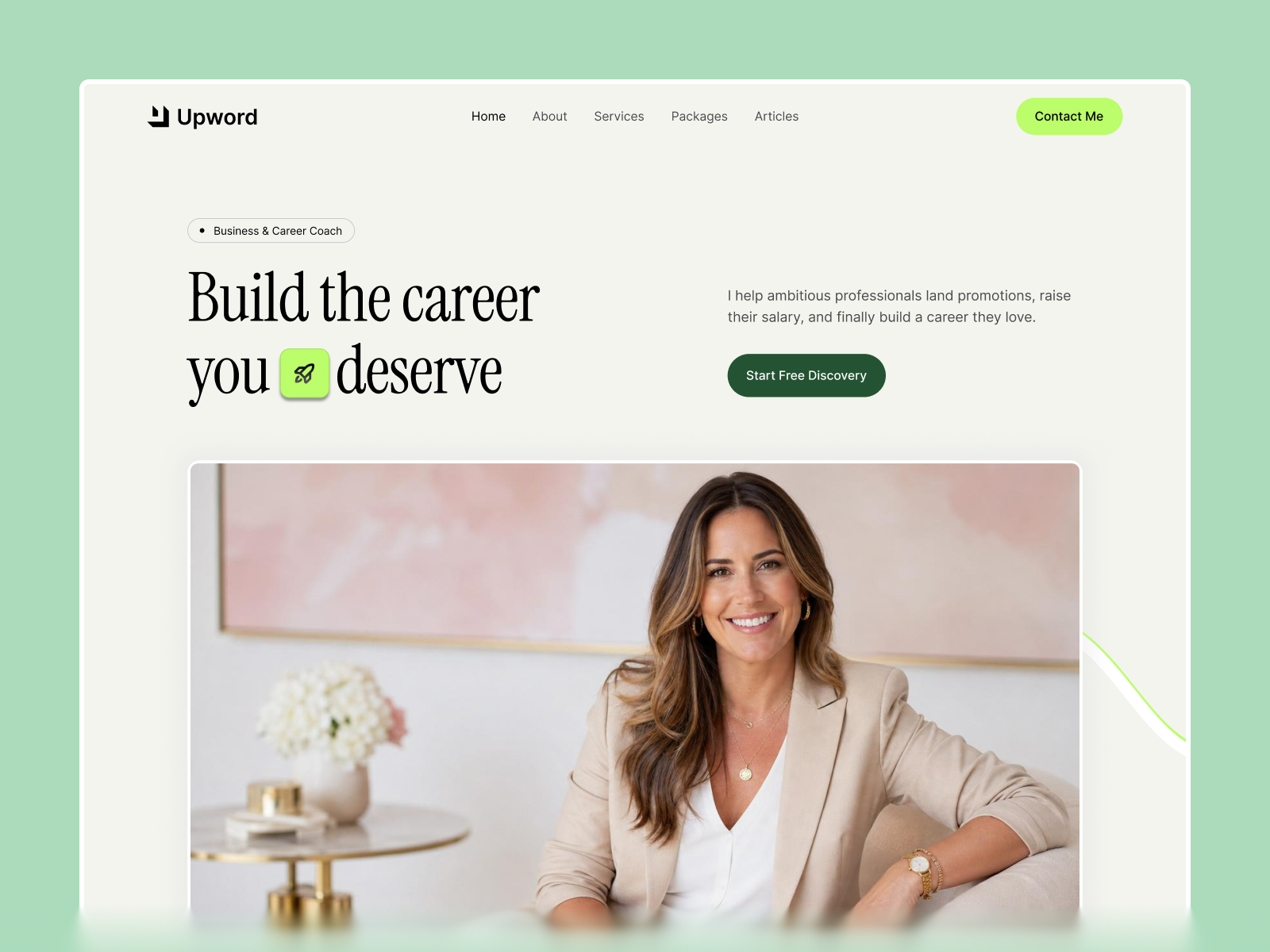 Upword: Responsive Personal Website Template by Themeflow