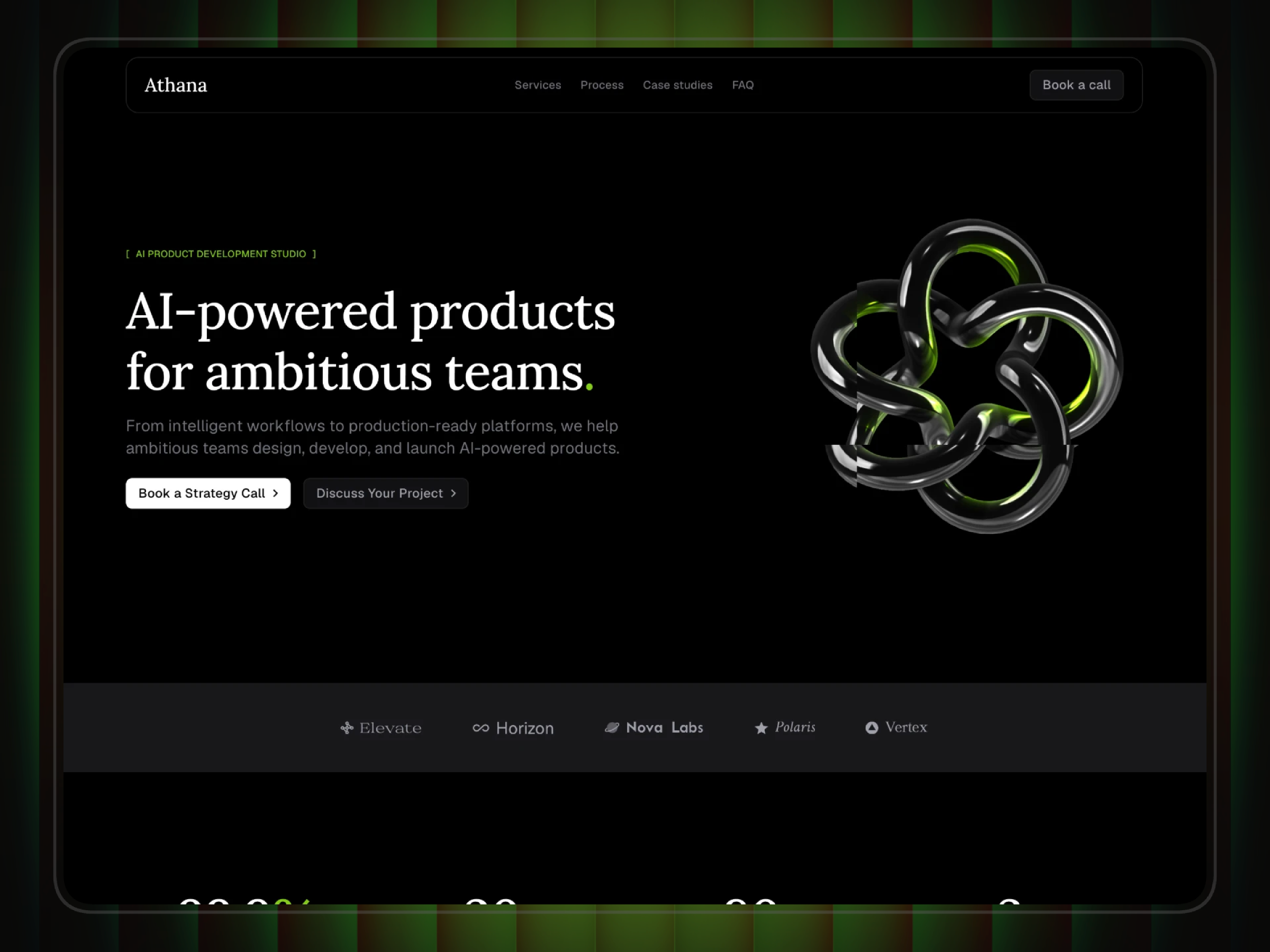 Athana: Free Agency Website Template by Himanshu — Framer Marketplace