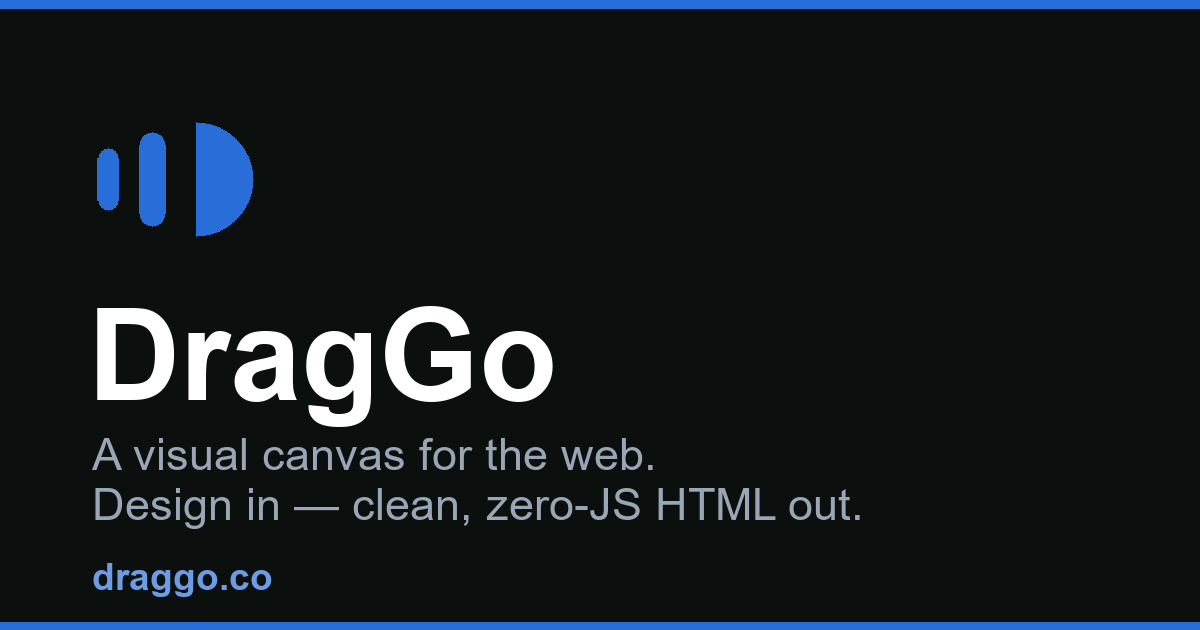 DragGo β a visual canvas for WordPress