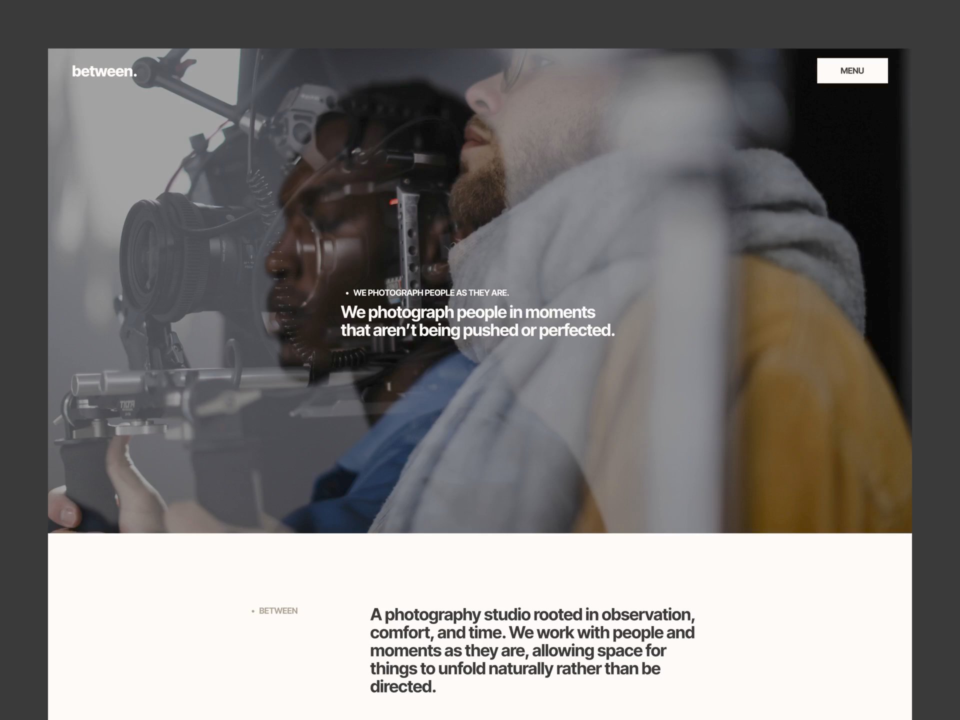 Between: Responsive Photography Website Template by Raphael Oshituga