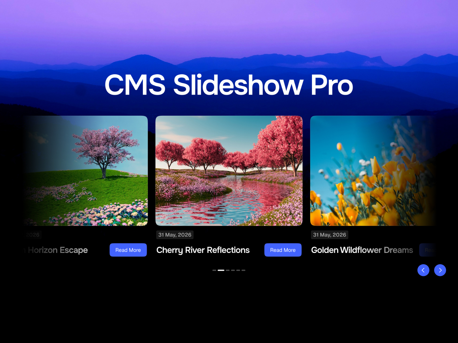CMS Slideshow Pro: Premium CMS Component by Visuvate Studio