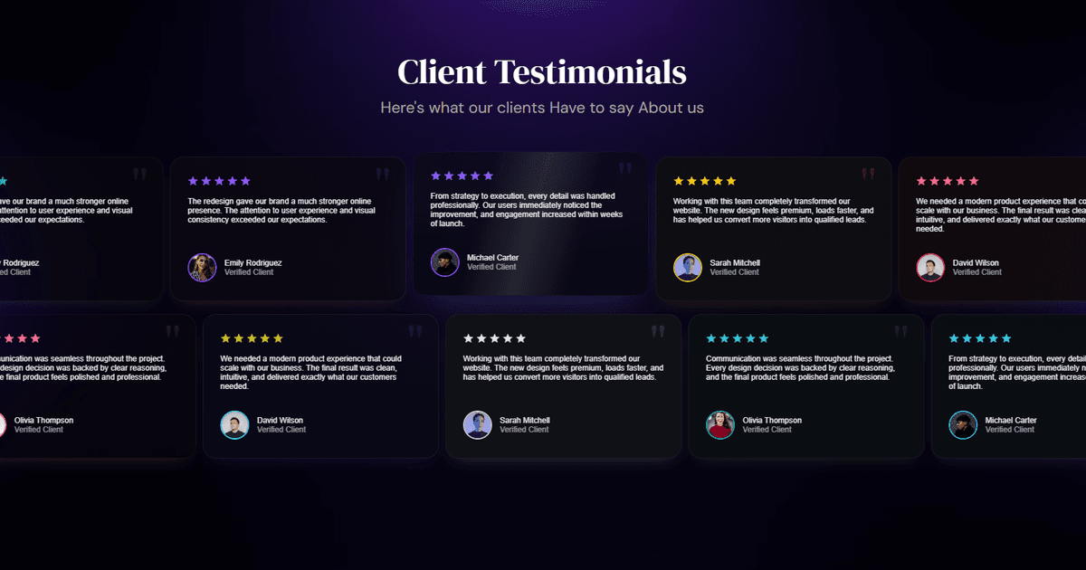 Shy Testimonials