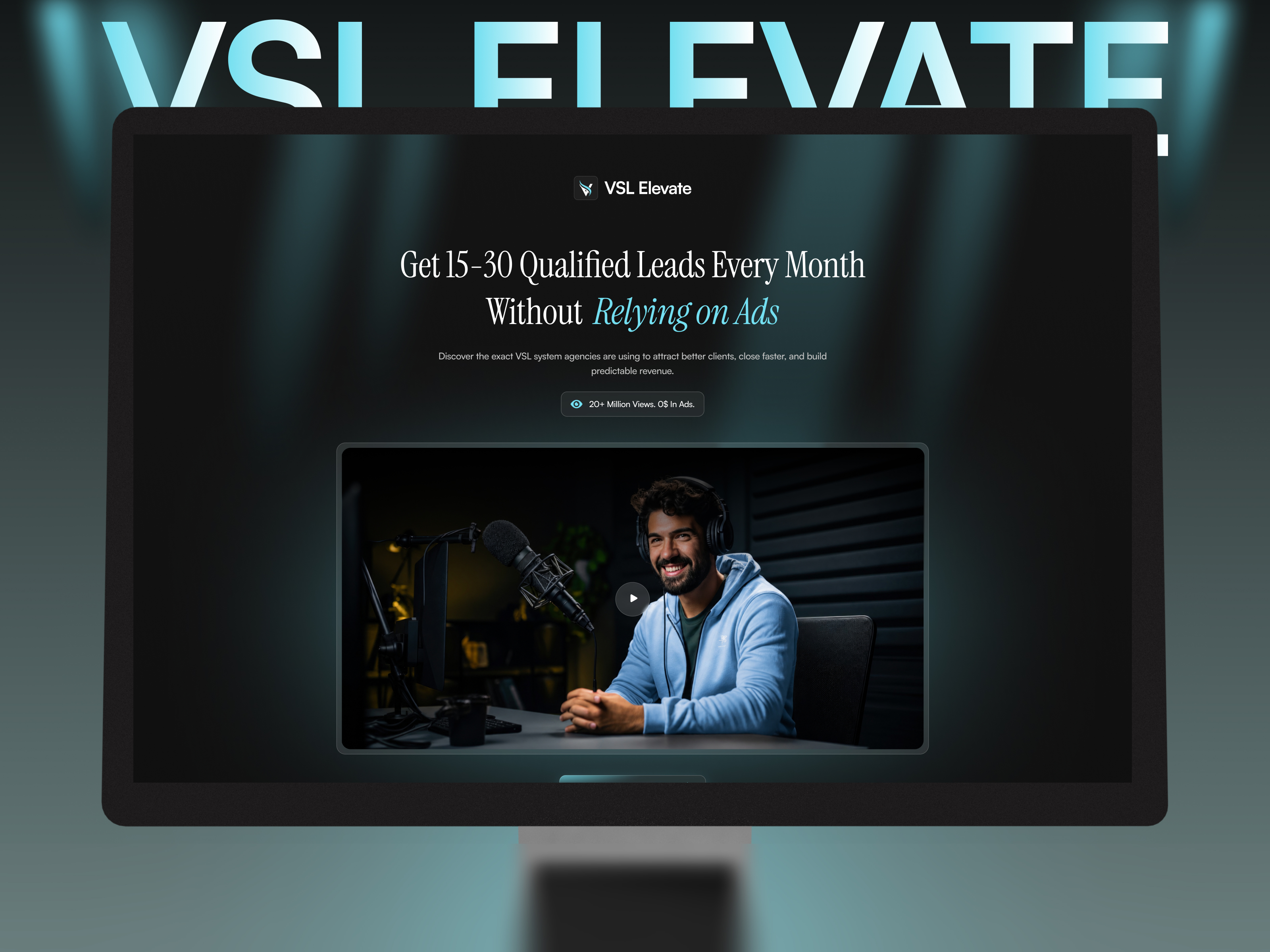 VSL Elevate: Free Agency Website Template by Nirav Jivani