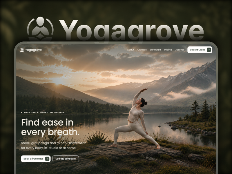 Yogagrove: Free Health Website Template by TechUptodate