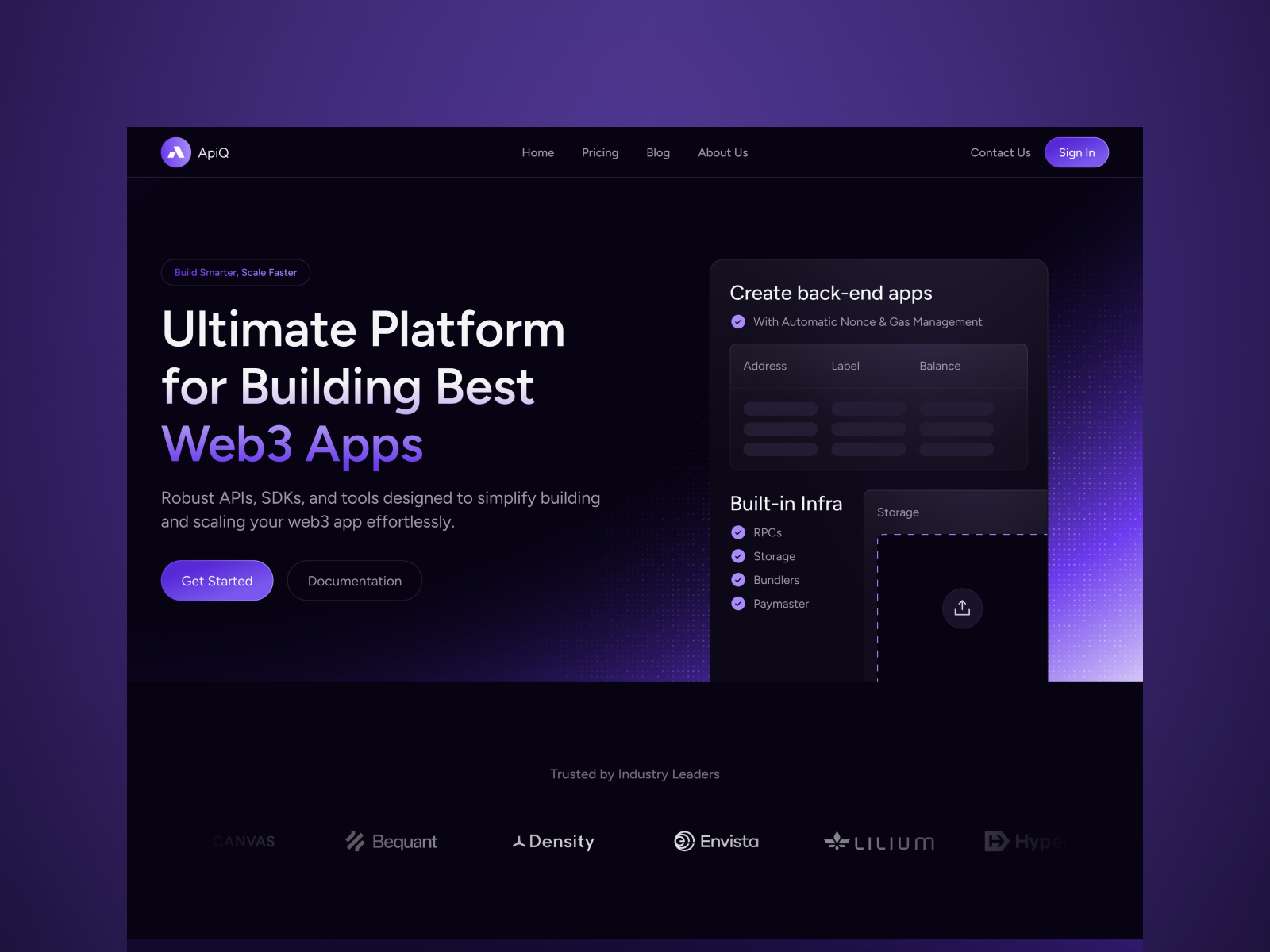 APIQ: Responsive AI Website Template by DiverseKit