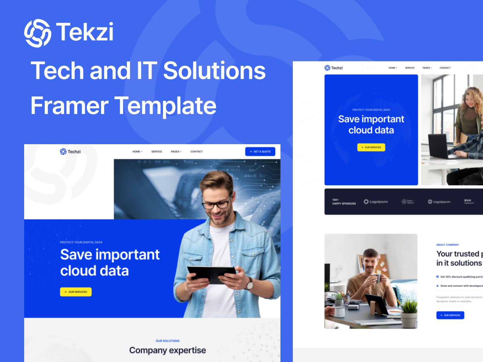 Tekzi: Responsive Business Website Template by Mezario