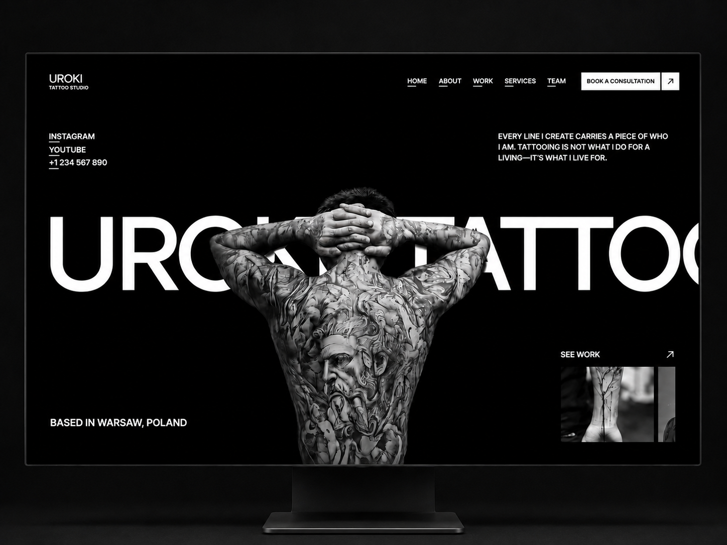 Uroki: Free Portfolio Website Template by Gaurav Singh