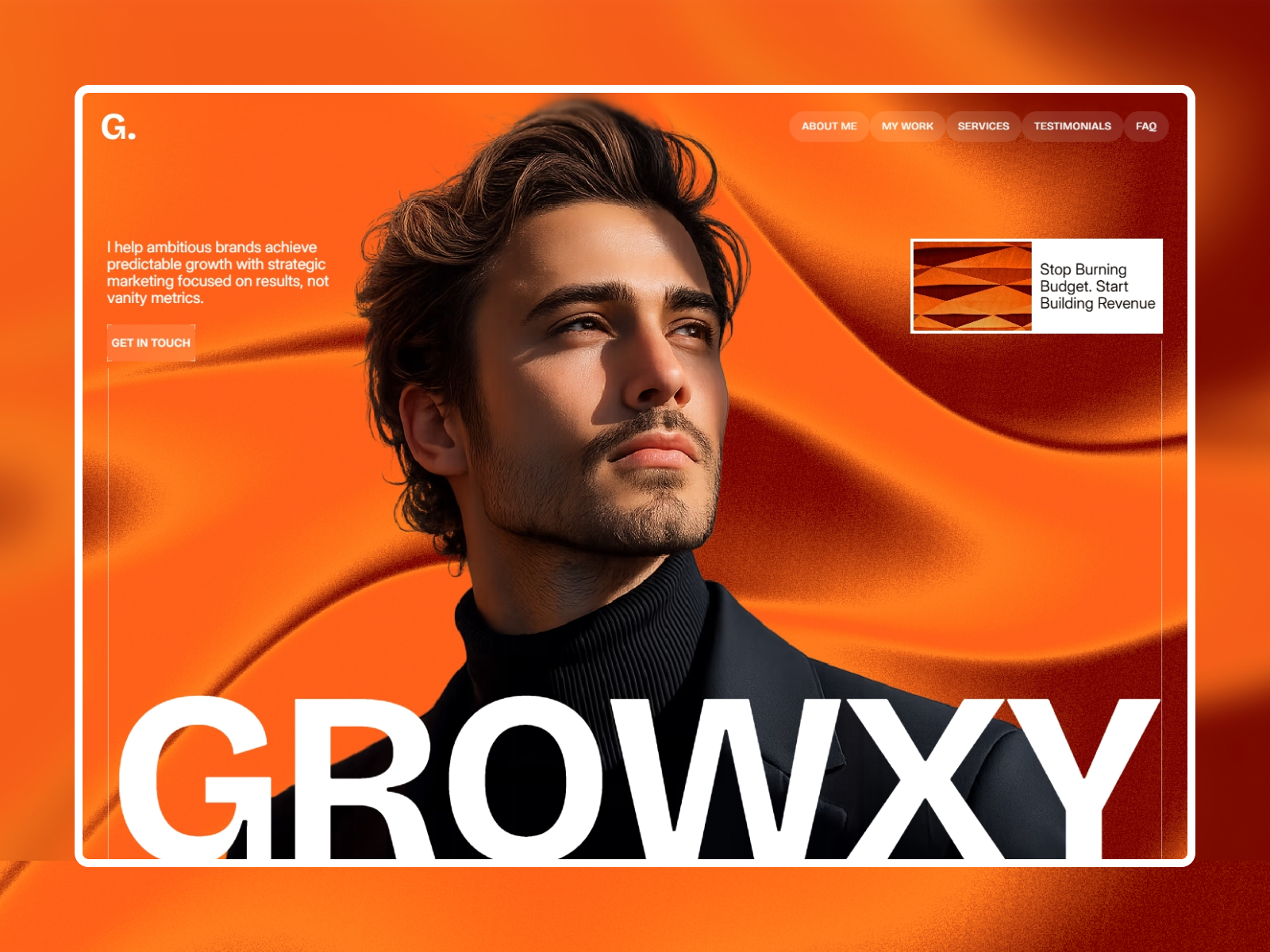 Growxy: Responsive Portfolio Website Template by Muhmmad Suleman