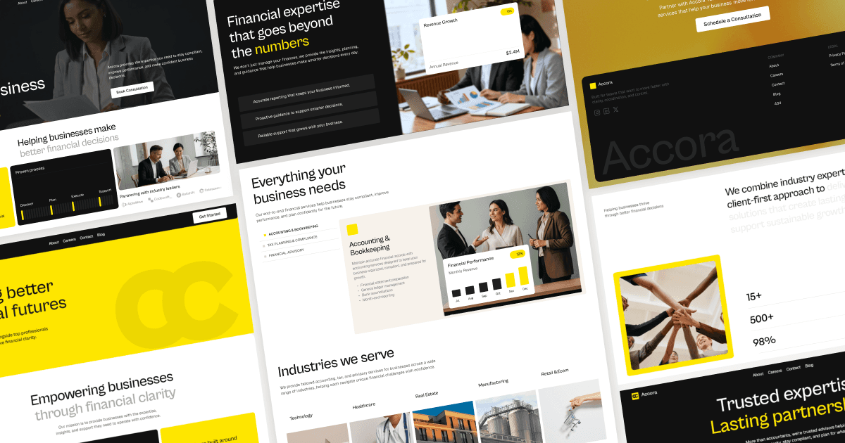 Accora — Accounting, Tax and Financial Advisory Framer Website Template
