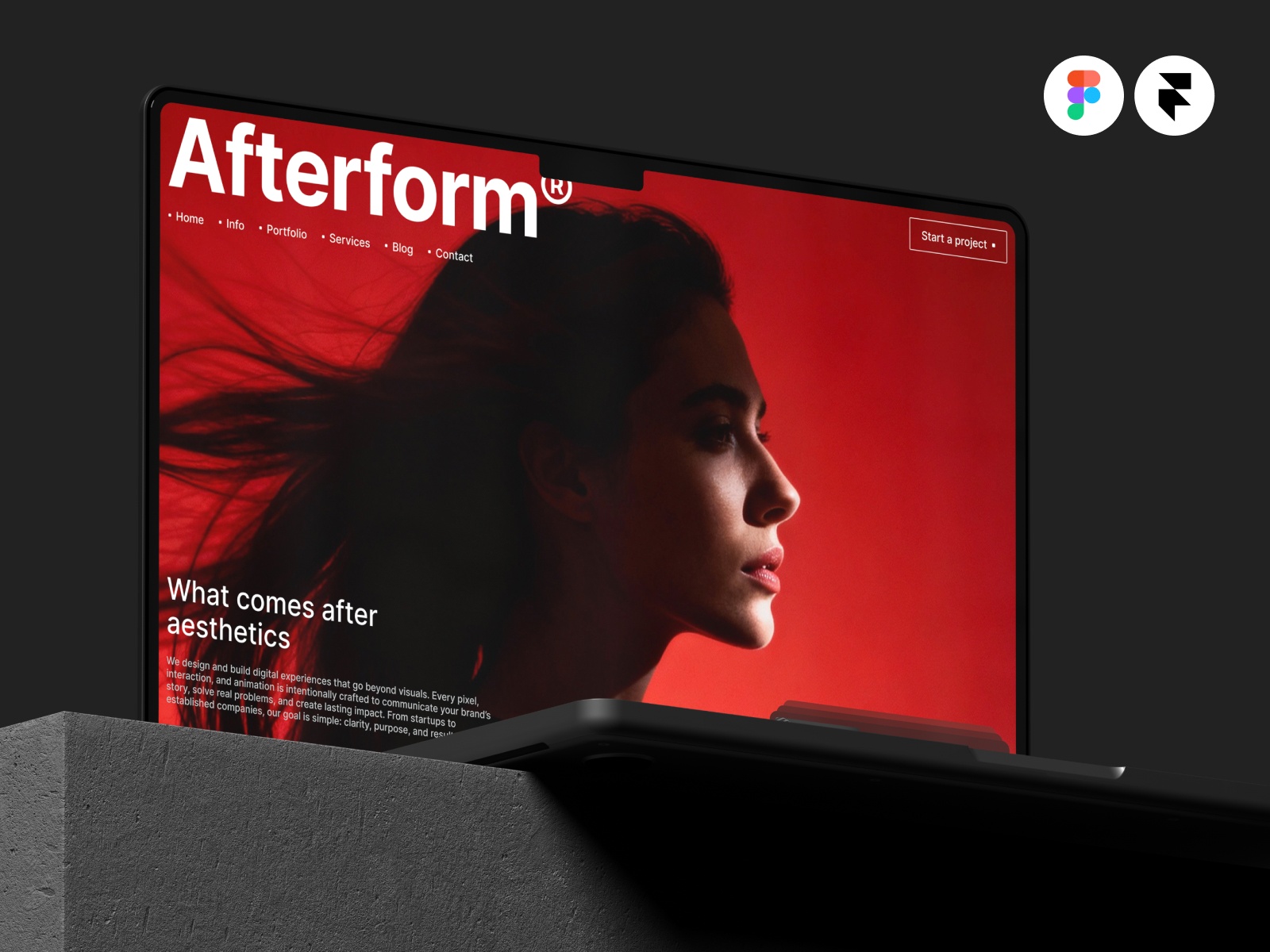 Afterform: Responsive Agency Website Template by Roman Salakhov