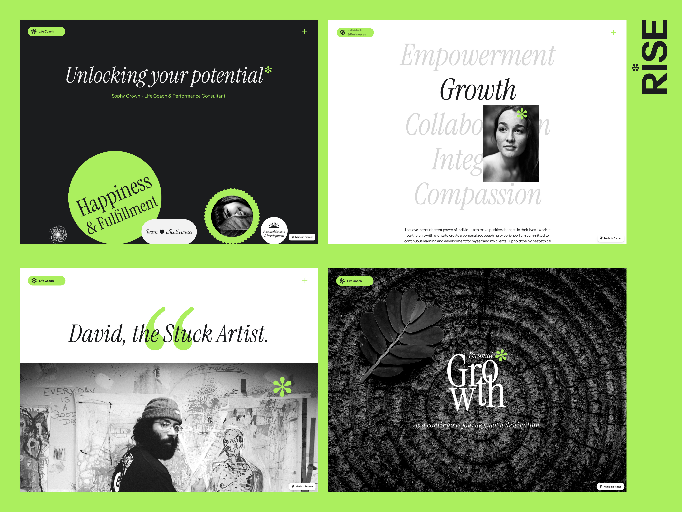 RISE — Free Website Template for Framer