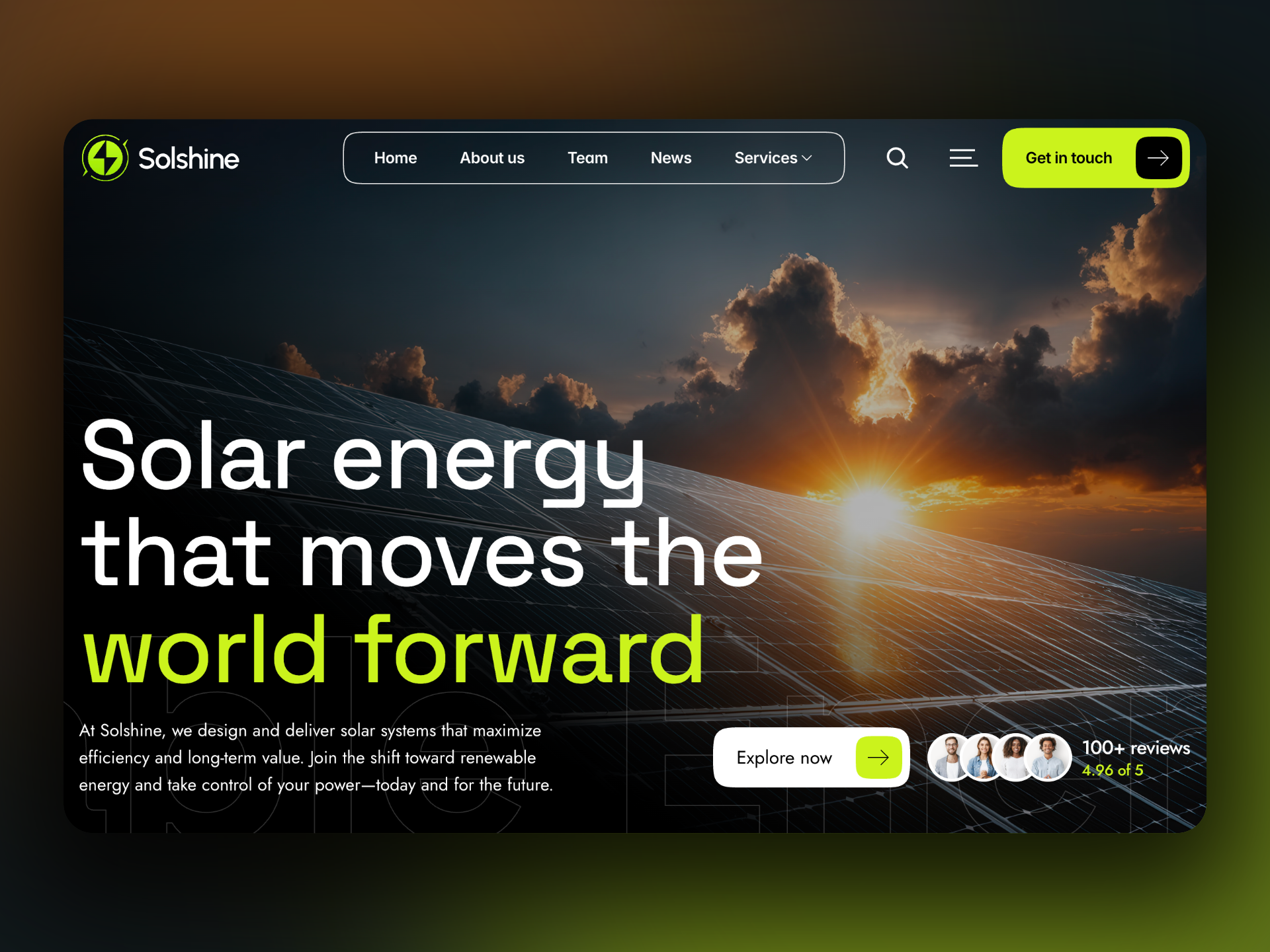 Solshine: Responsive Environmental Website Template by Freelancer…