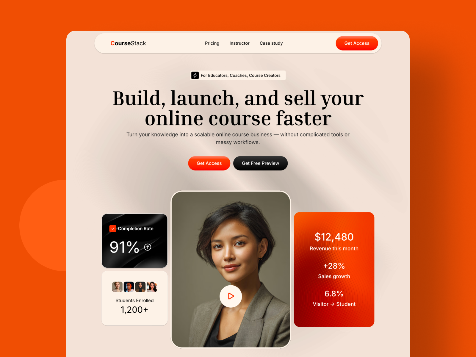 Course Stack: Responsive Education Website Template by Ragul Creates