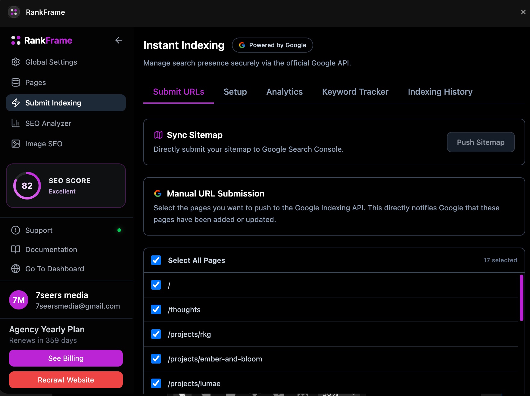 Instant Google Indexing with Automatic Search Console Setup