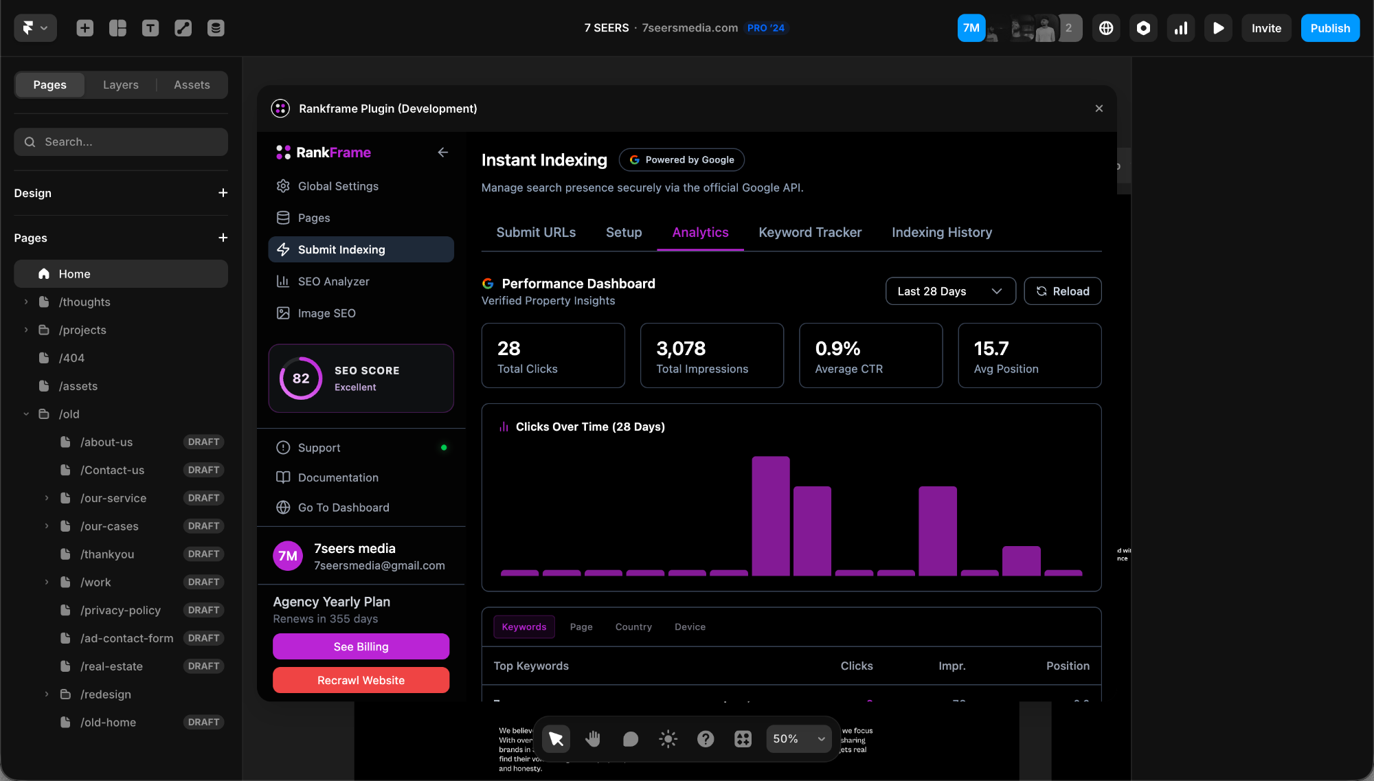Keyword Position Tracker
