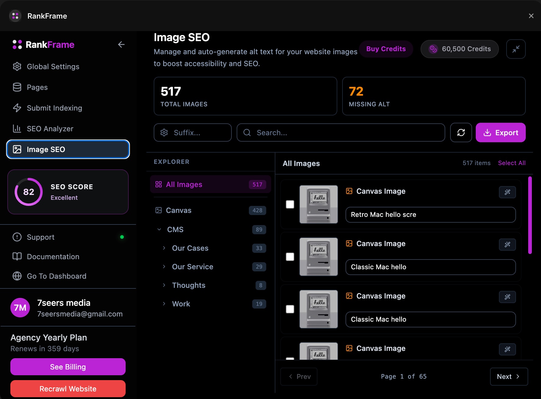 Image SEO and AI Alt Text for Framer