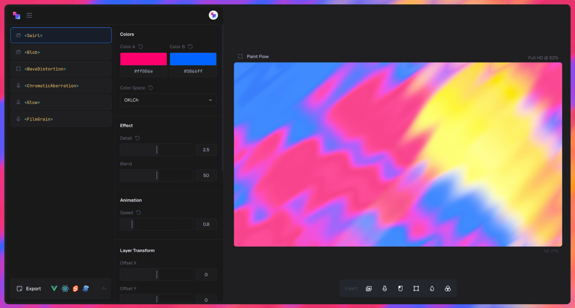 Pro users unlock the Design Editor at shaders.com