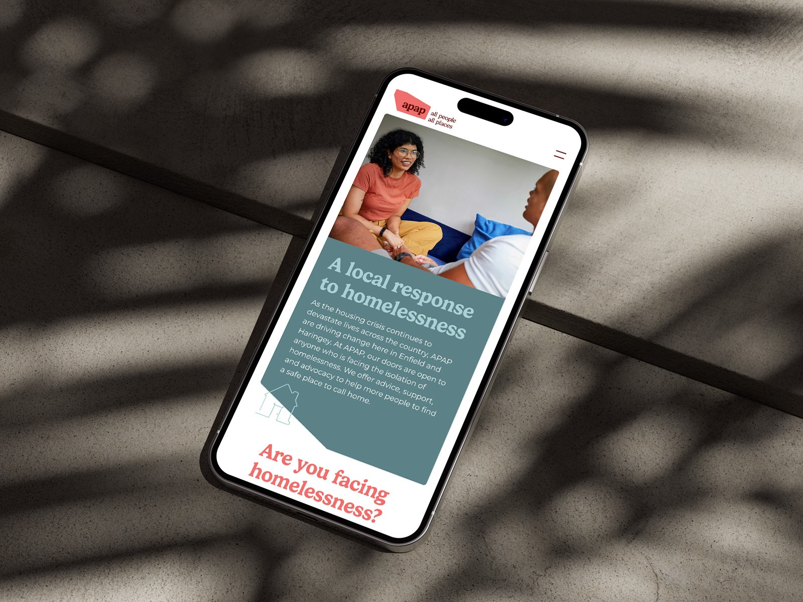 All People All Places website homepage built with Framer