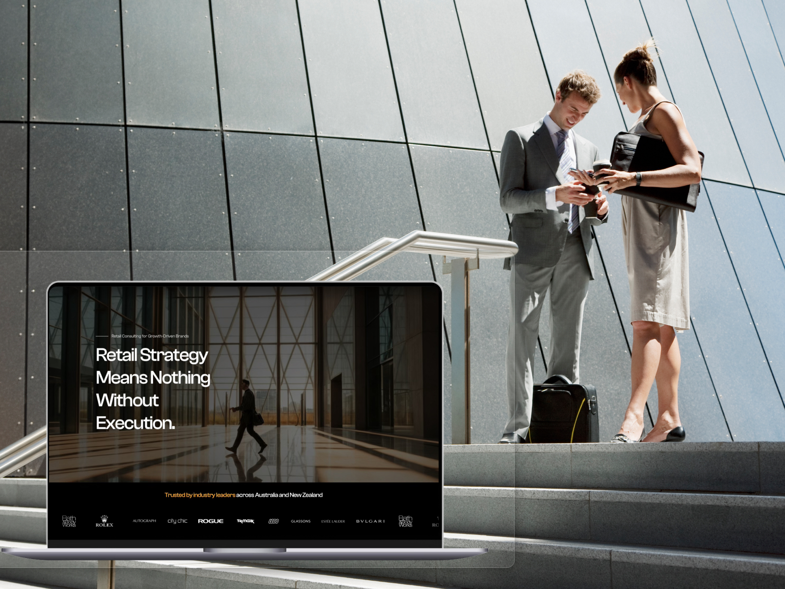 Adrian Black (Consulting) website homepage built with Framer