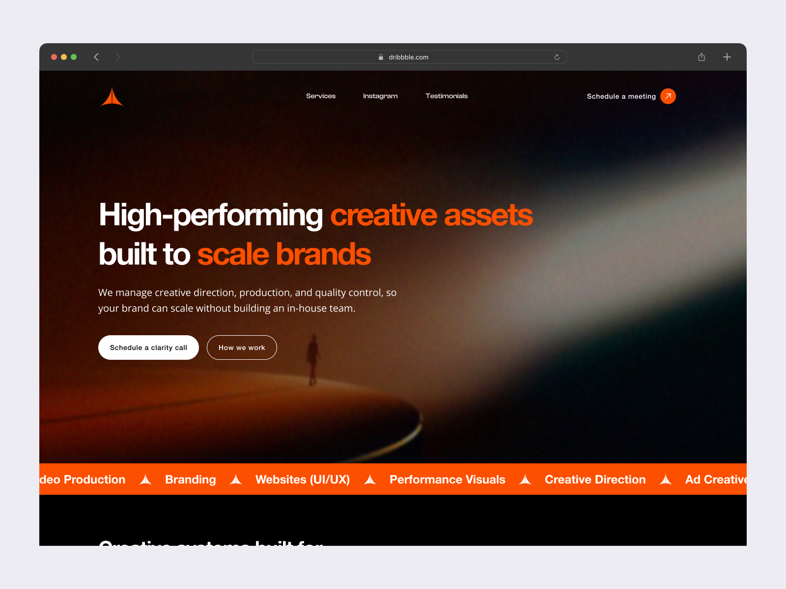 Creatorzone.io website homepage built with Framer