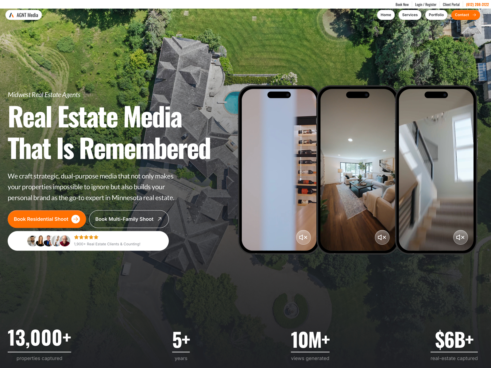 AGNT.Media website homepage built with Framer