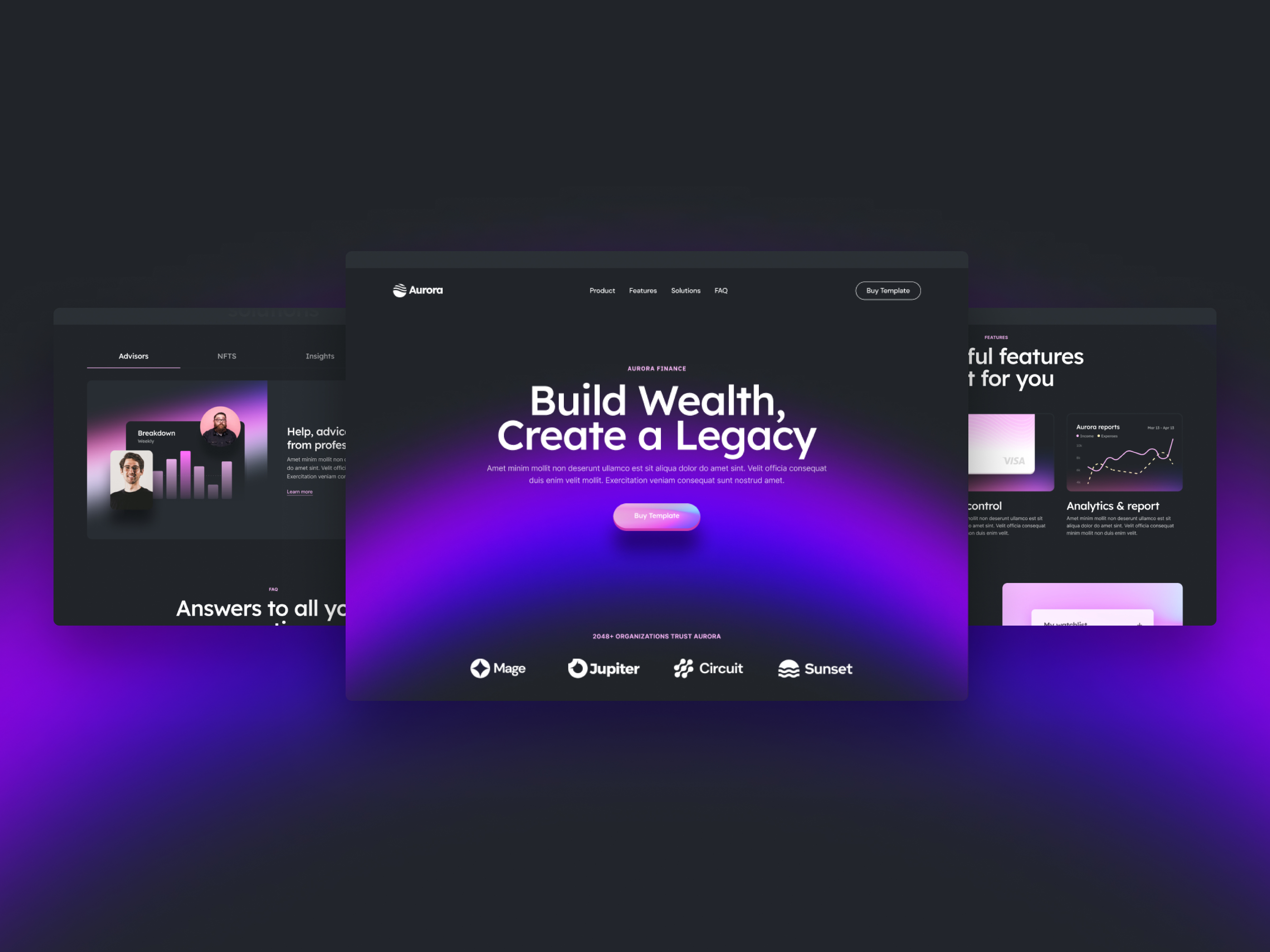 Aurora: Responsive SaaS Website Template by Eugene Polyansky — Framer ...