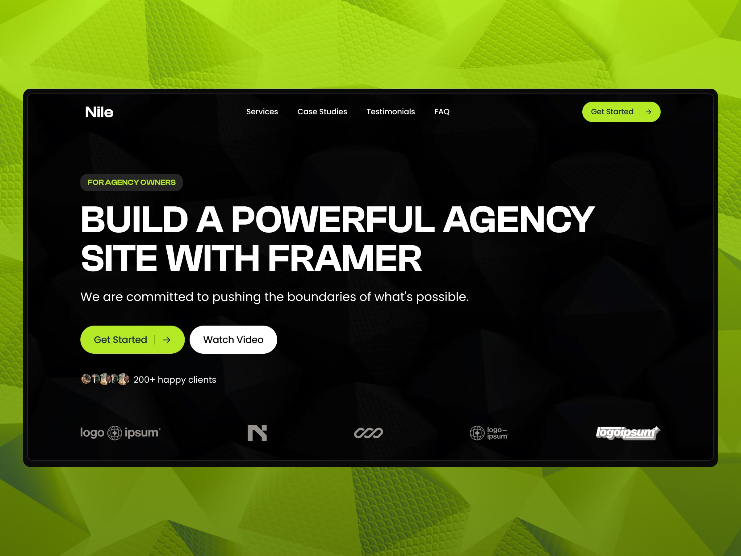 创意机构官网设计灵感，SaaS、设计工作室 Framer 网站模板详情图 2