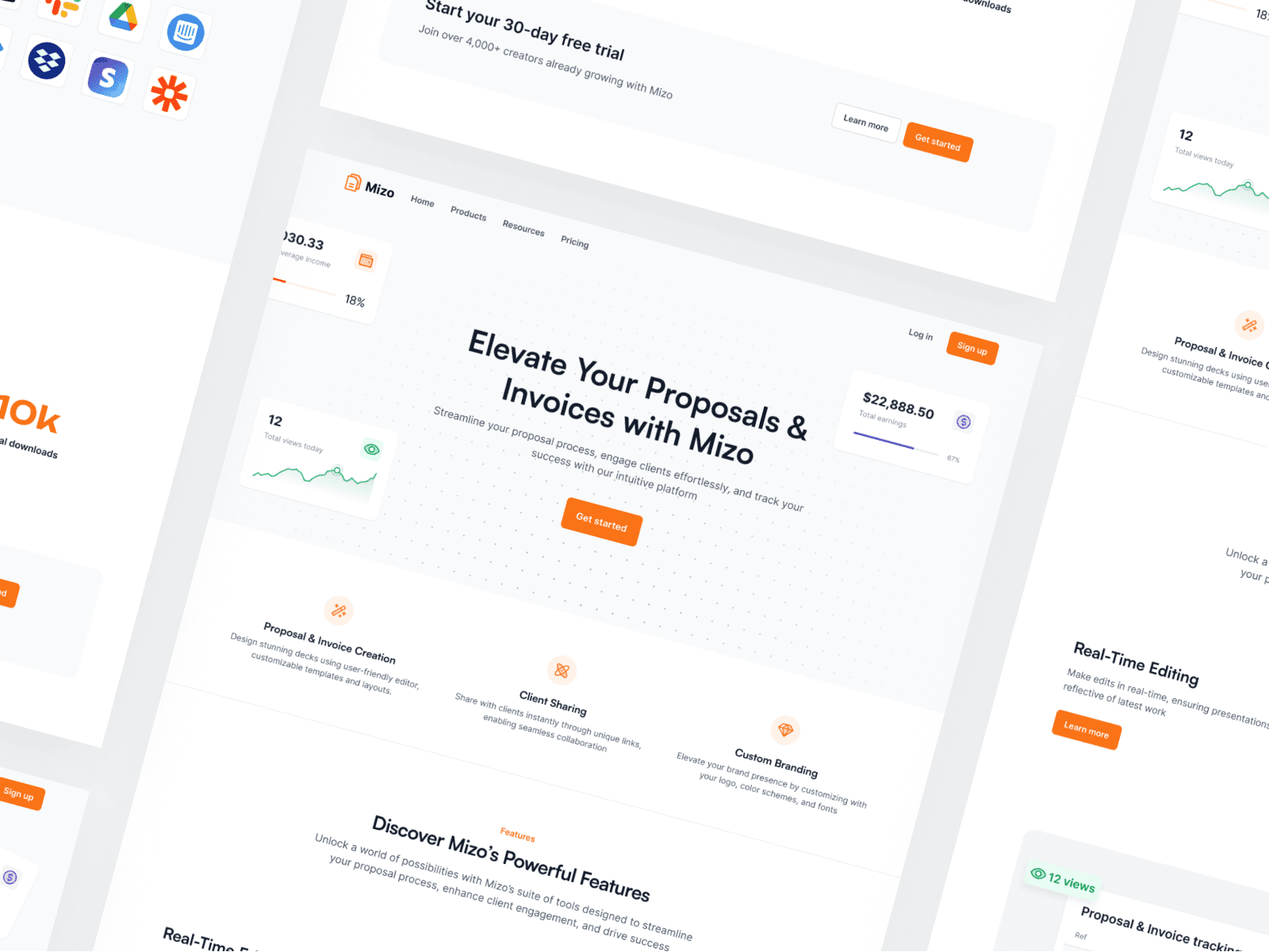 Mizo free business website template by rahul rao framer marketplace
