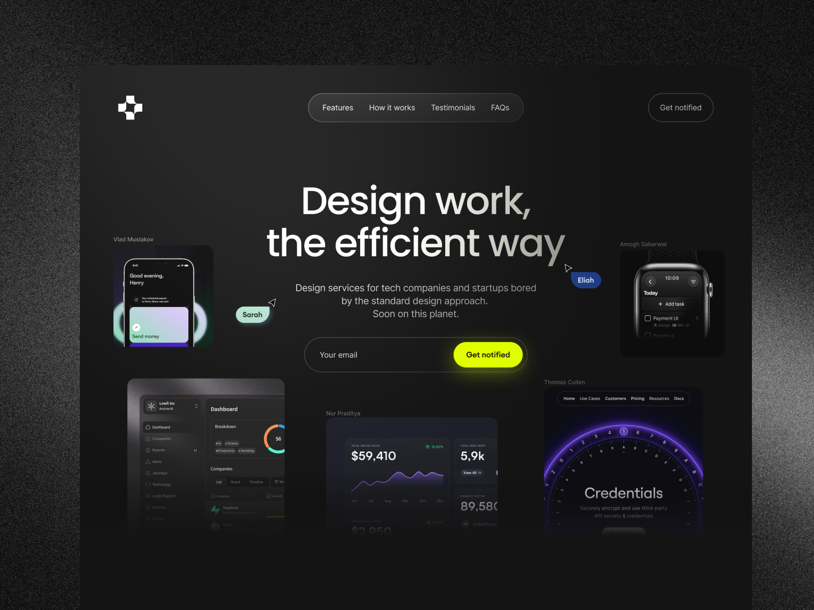 作品集网站设计灵感，作品集、落地页 Framer 网站模板详情图 3