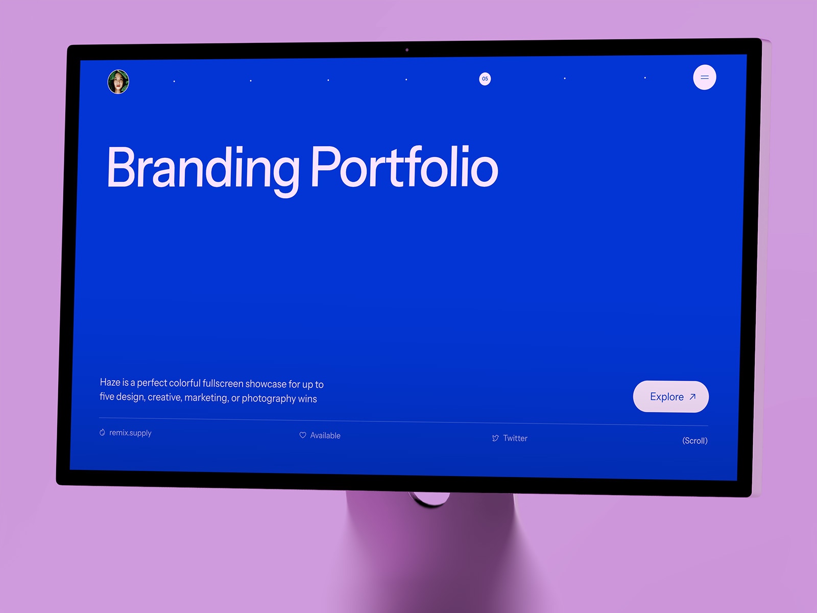 Haze: Free Portfolio Website Template by Nick Stepuk — Framer