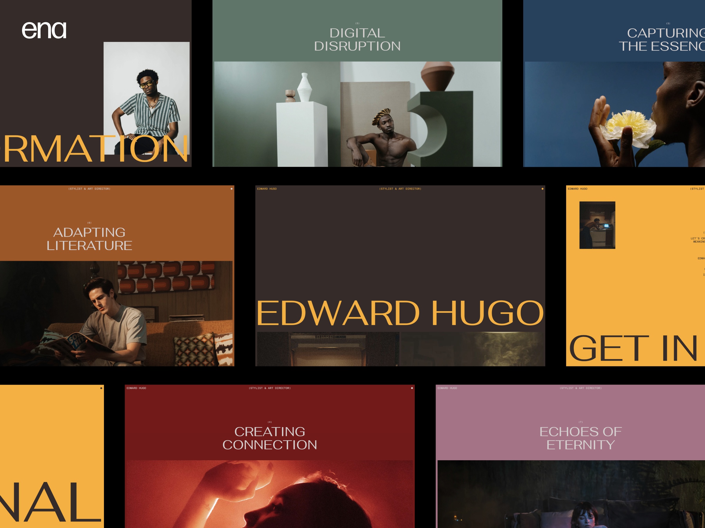 Edward Hugo: Free Portfolio Website Template by ena supply — Framer ...