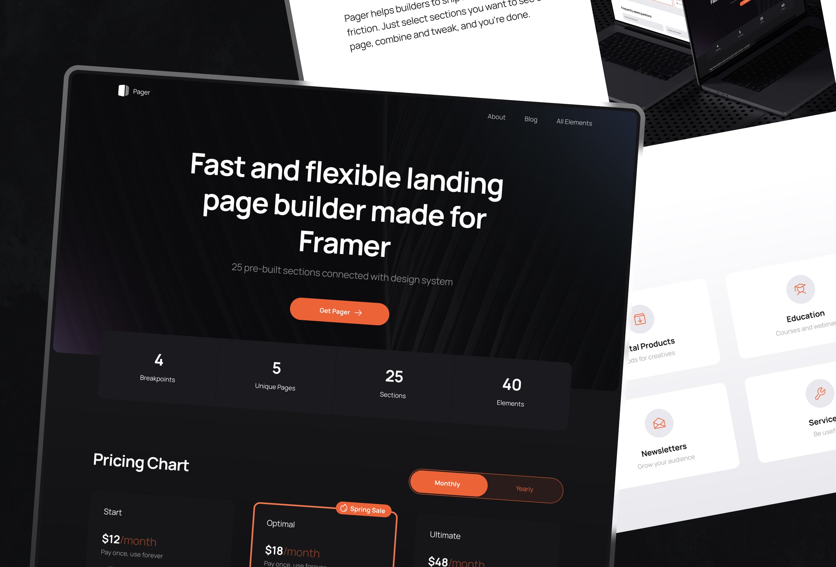 落地页设计案例，SaaS、企业官网 Framer 网站模板详情图 2