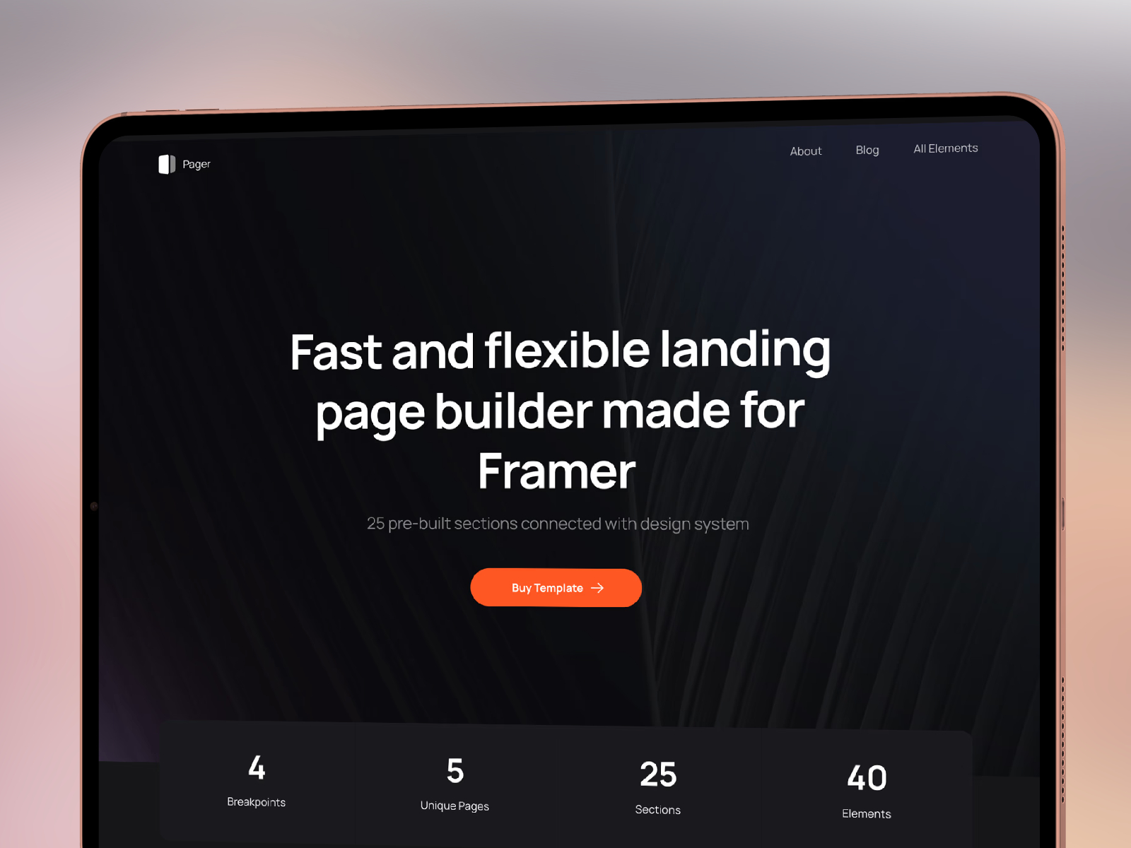 落地页设计案例，SaaS、企业官网 Framer 网站模板详情图 1