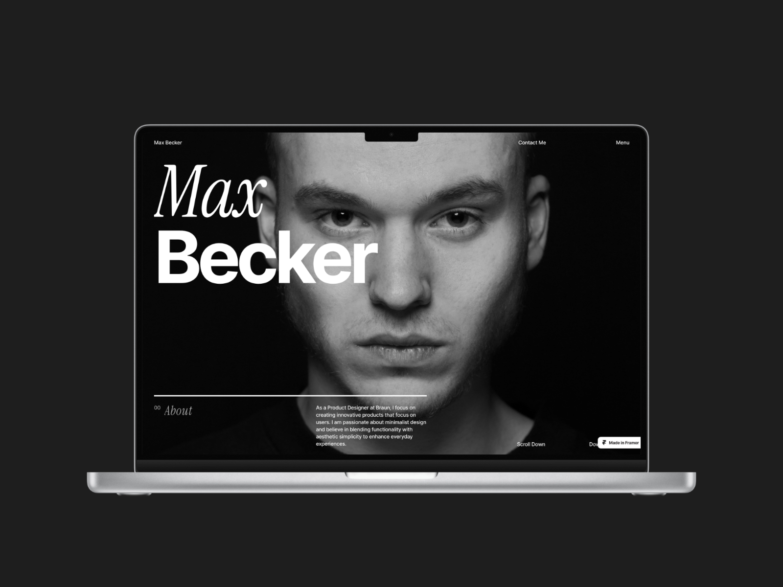 Profiler: Responsive Personal Website Template by Kanso Framer