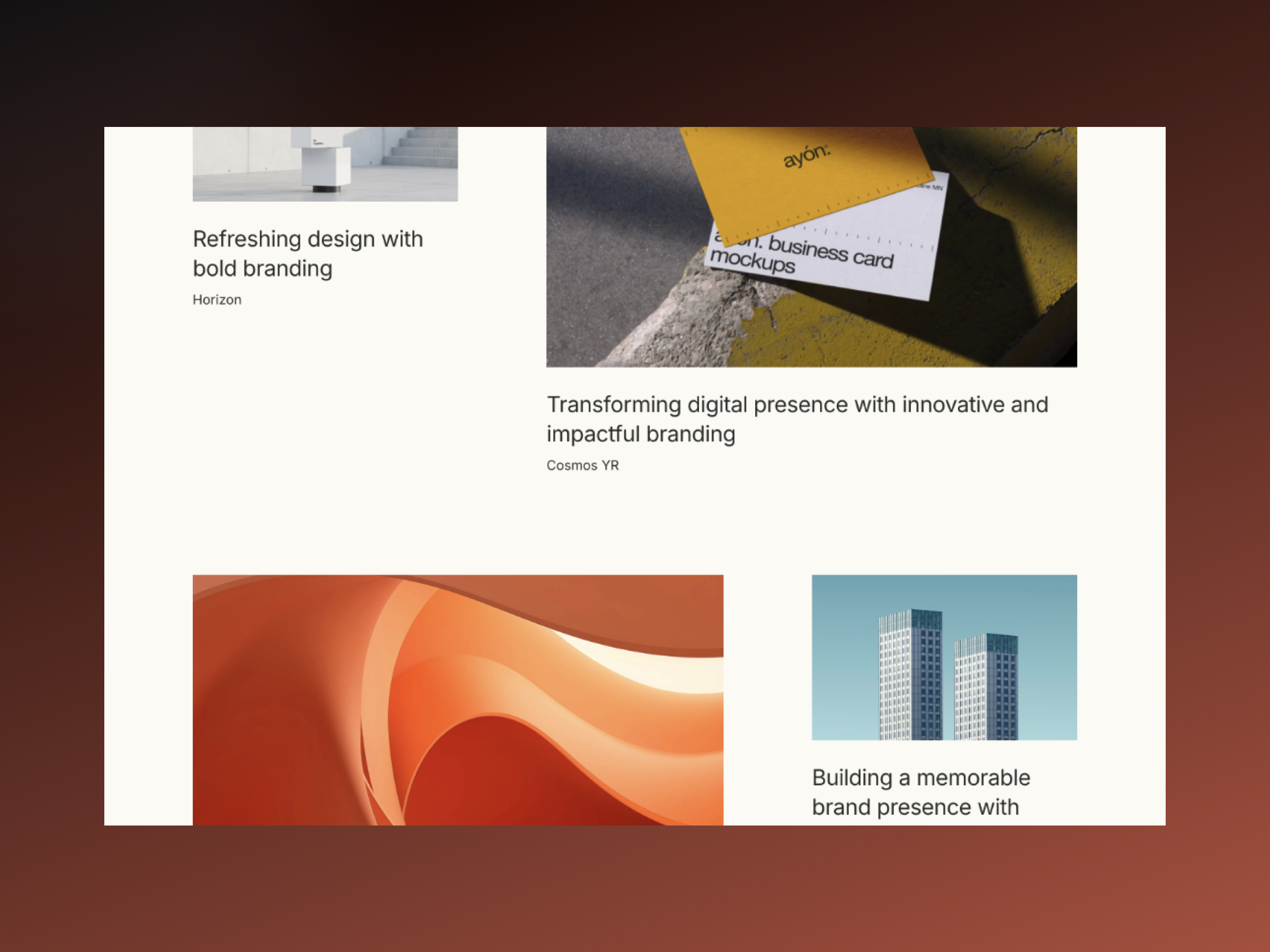 创意机构官网设计灵感，设计工作室、作品集 Framer 网站模板详情图 3