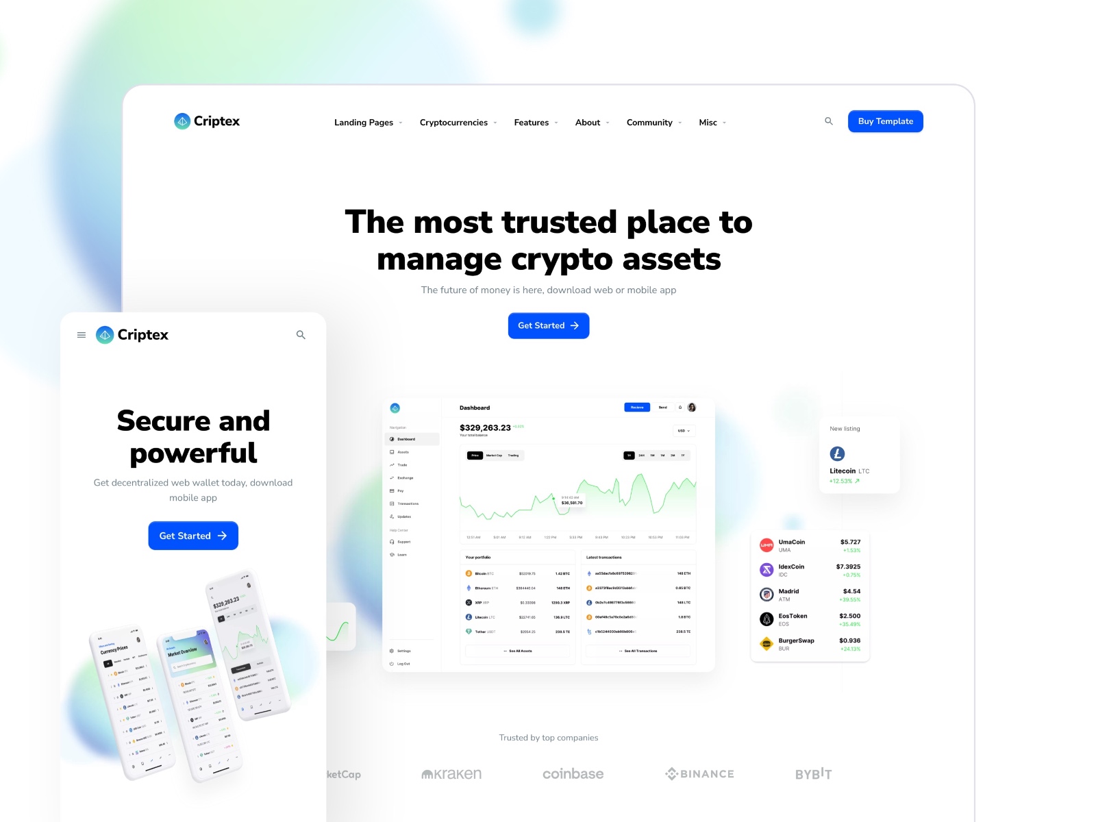 Criptex Website Template