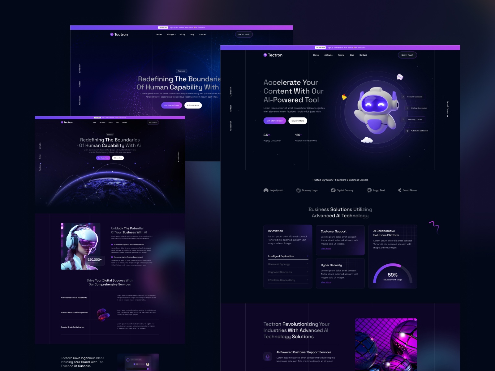 Tectron Website Template