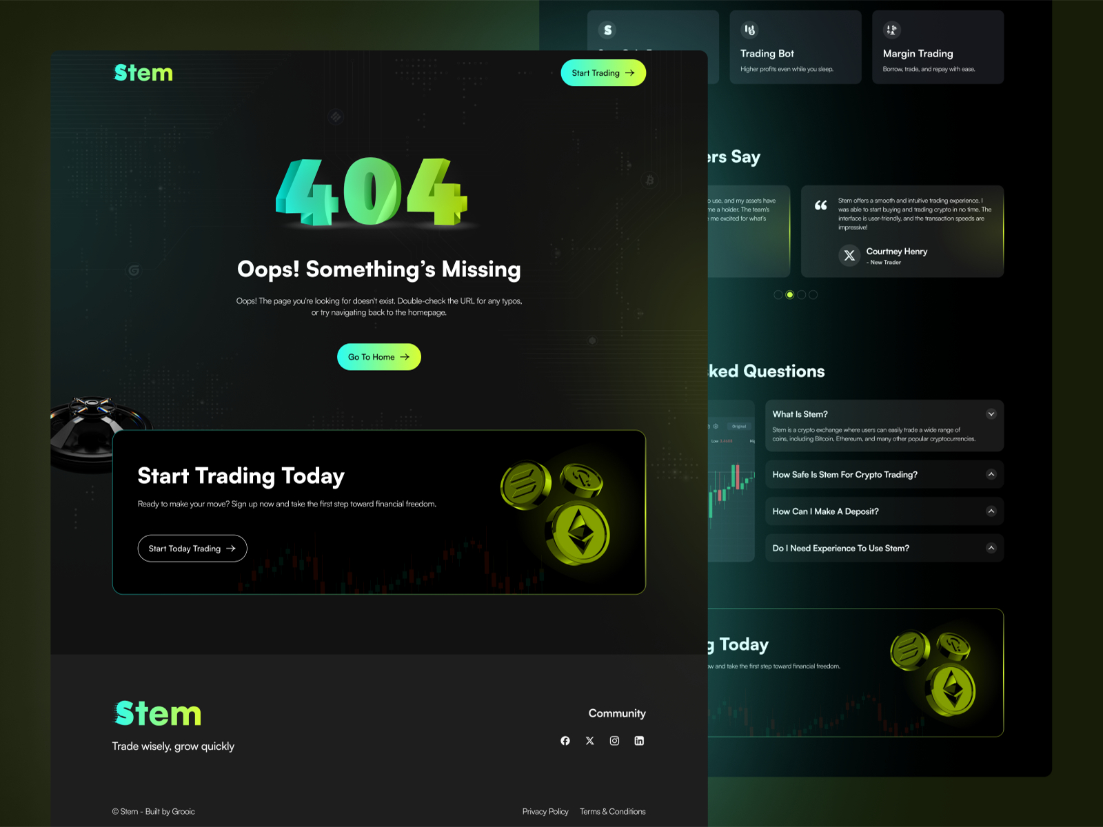 Stem: Free Business Website Template by Grooic LLC — Framer Marketplace