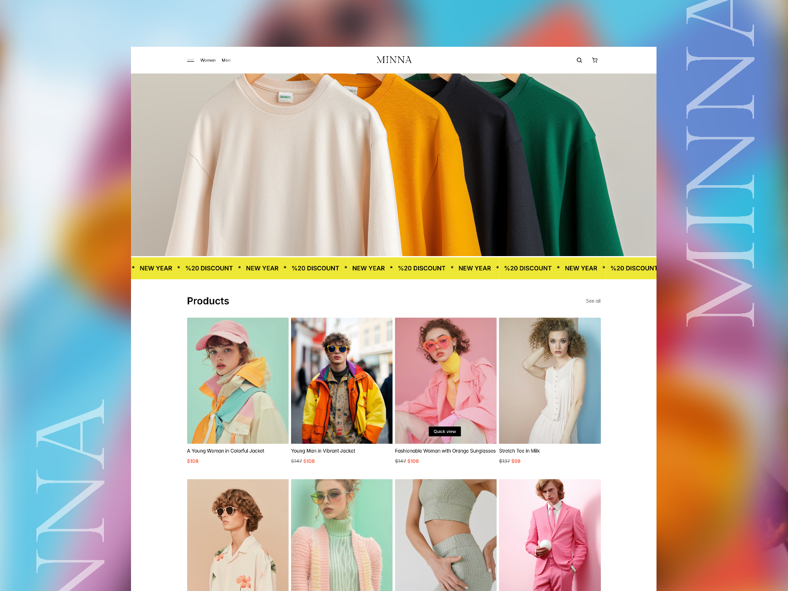 极简现代电商网站设计灵感，电商、美容时尚 Framer 网站模板封面图