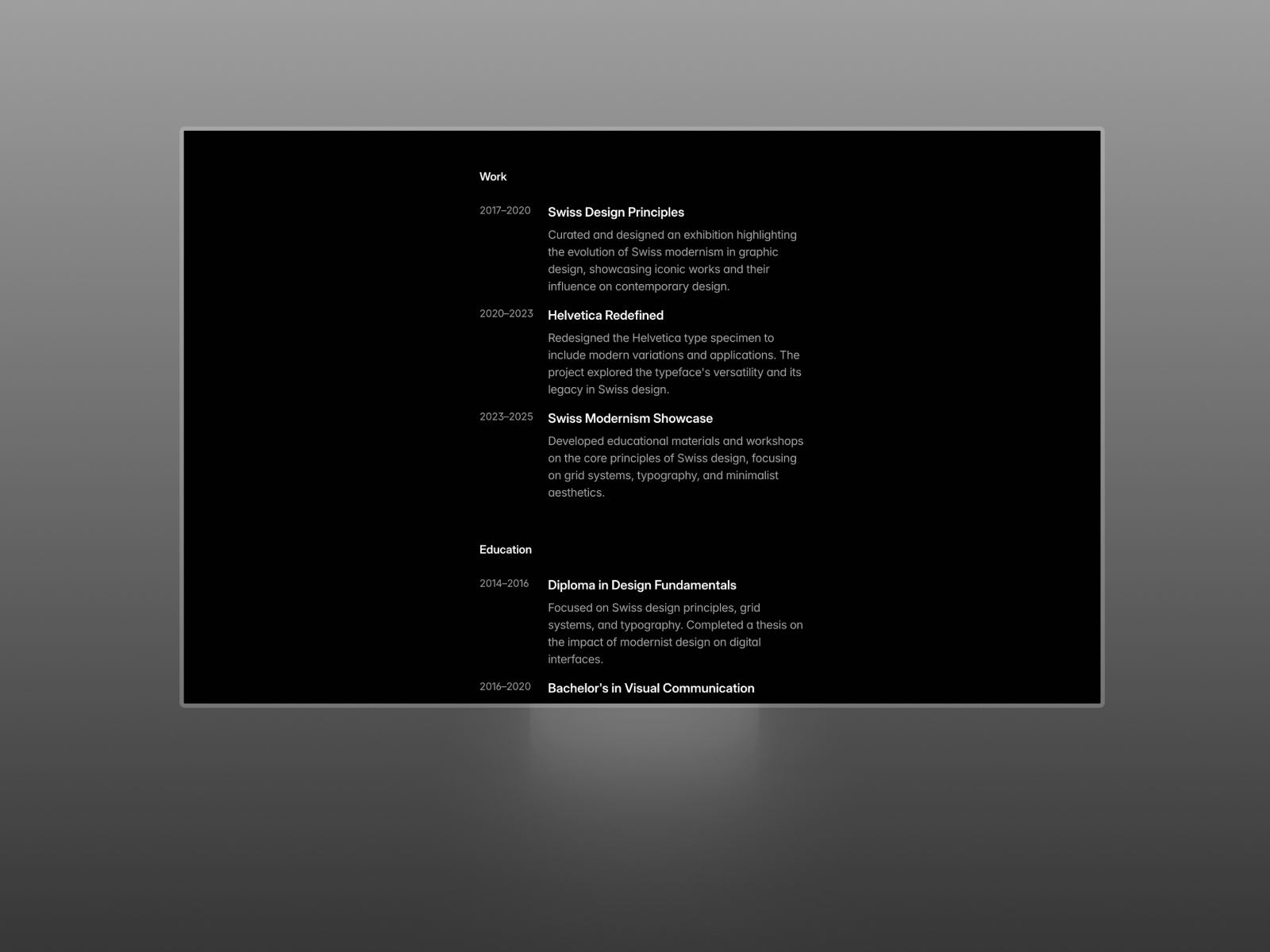极简个人品牌网站设计灵感，作品集、落地页 Framer 网站模板详情图 4