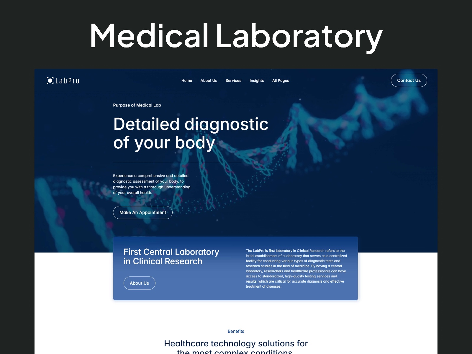 LabPro: Responsive Health Website Template by fourtwelve — Framer ...