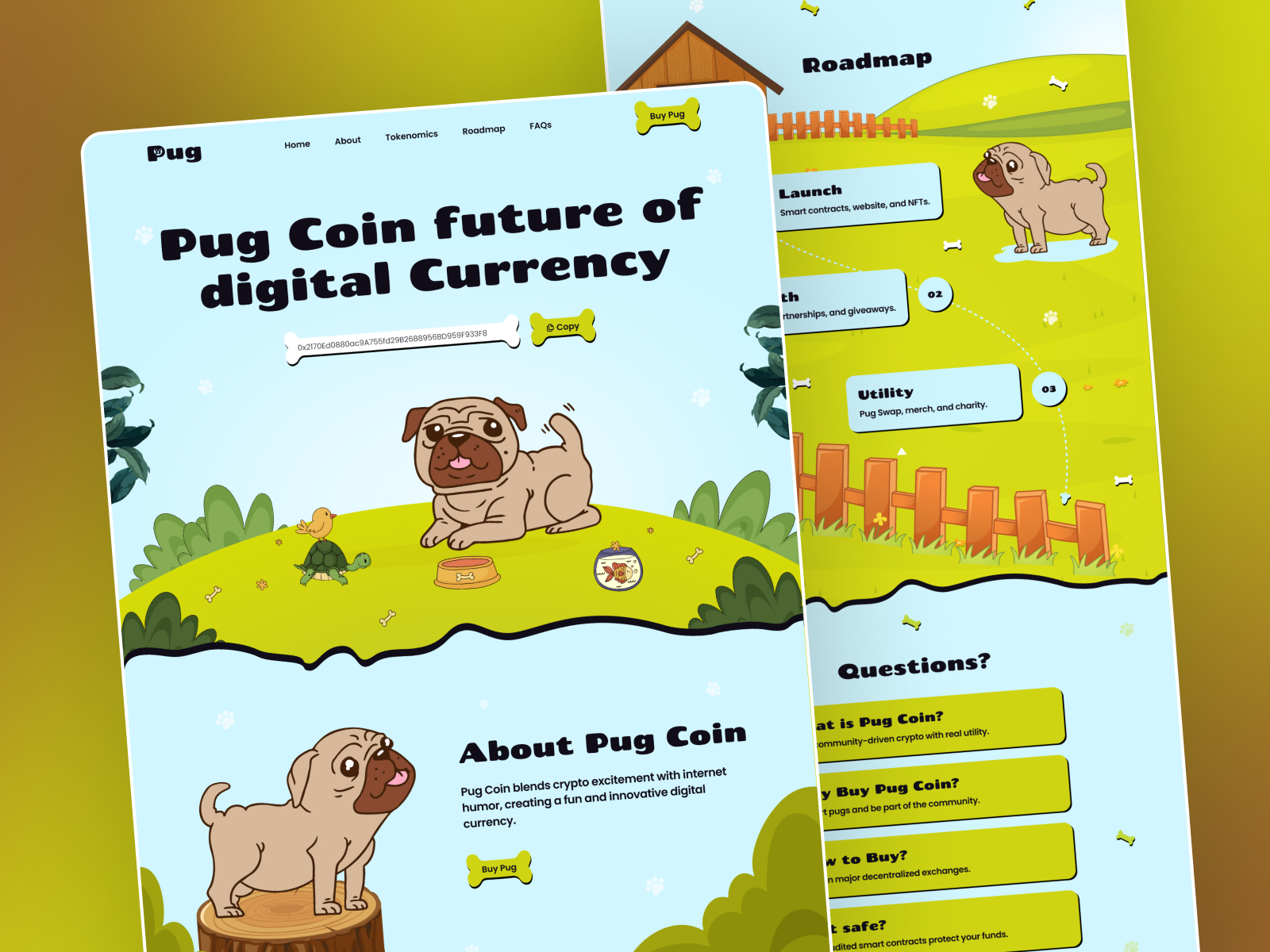 Pug: Free Landing Page Website Template by Grooic LLC — Framer Marketplace