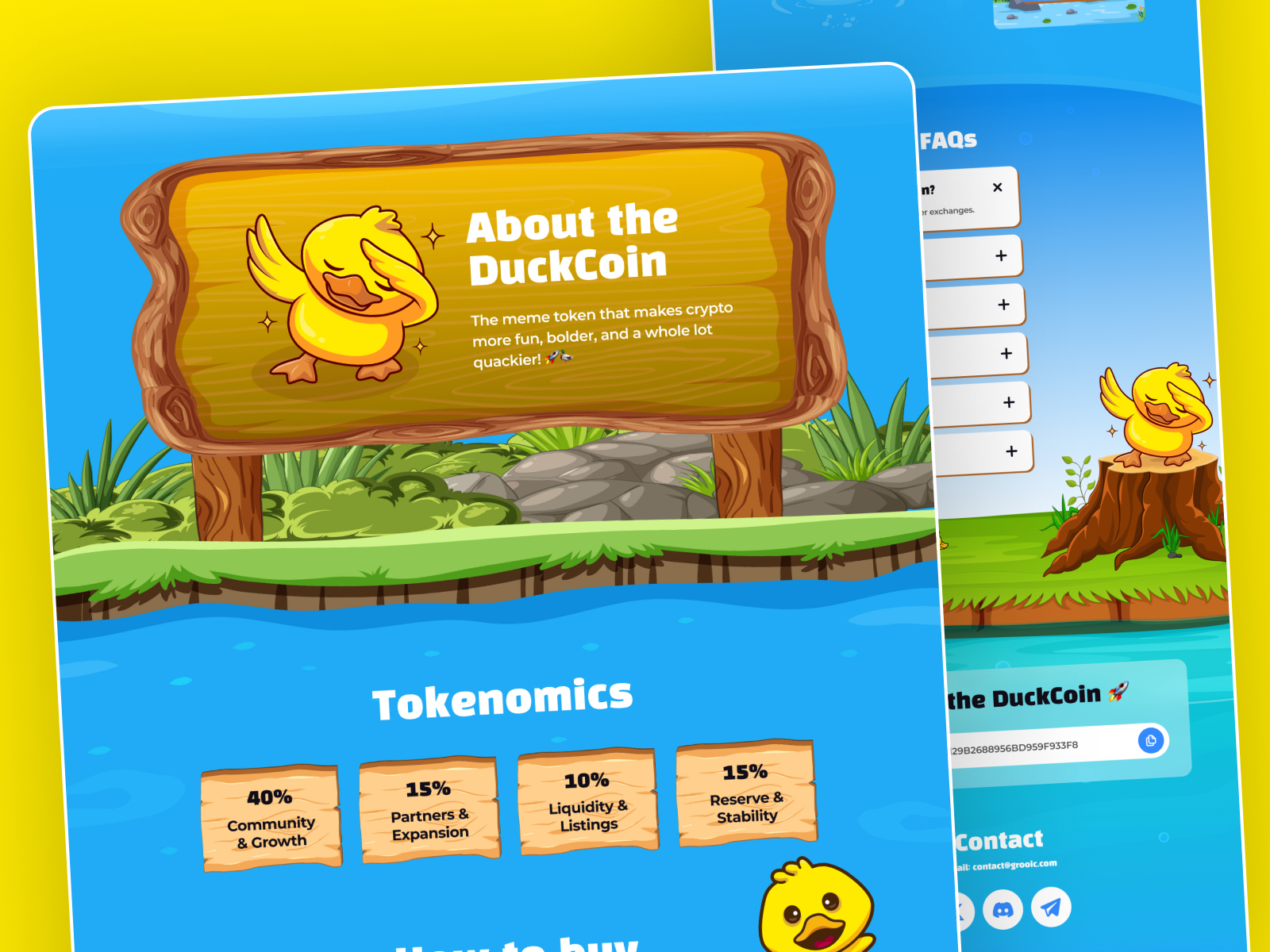 DUCKCOIN Website Template