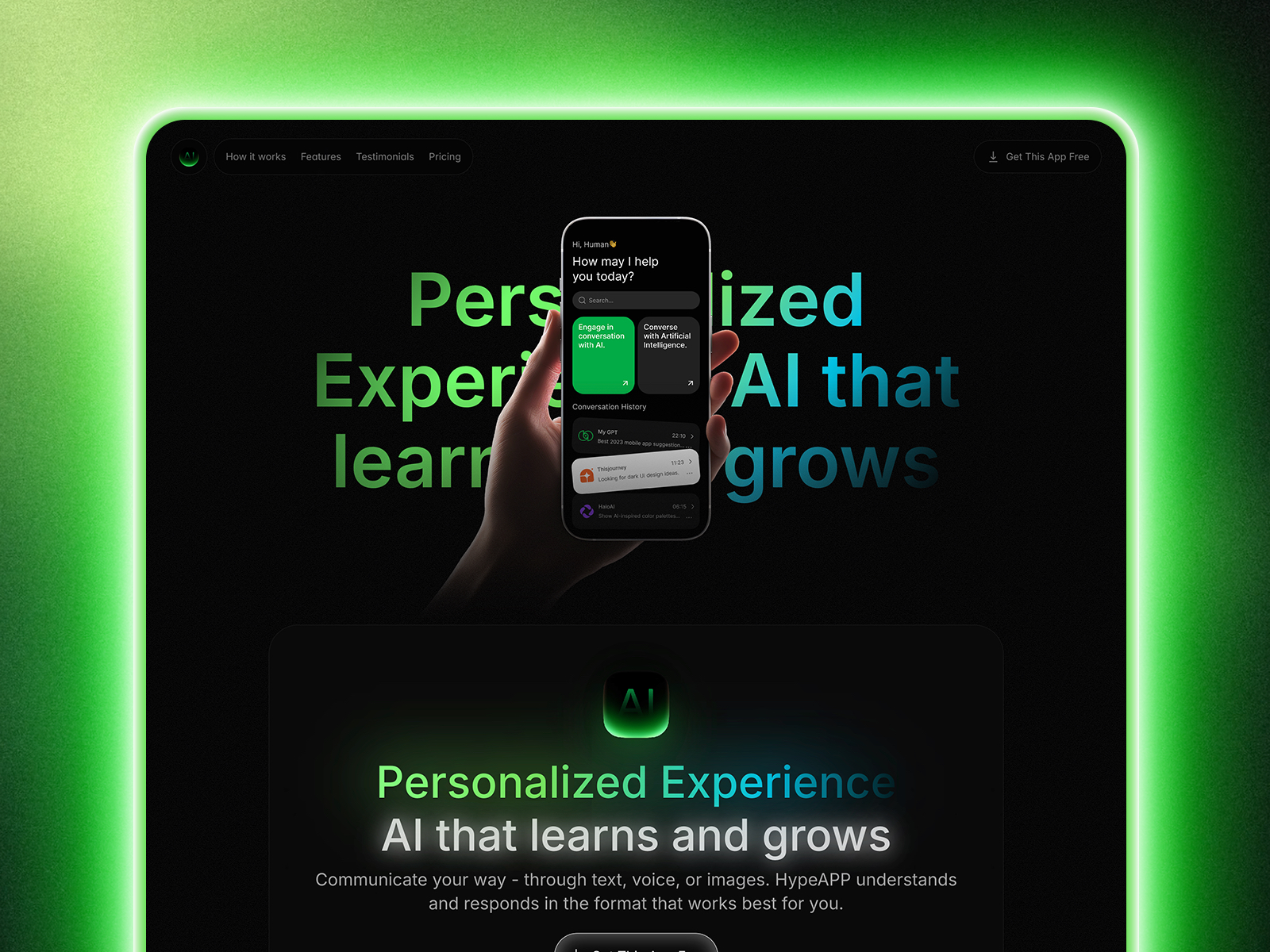 现代专业 AI 产品官网设计灵感，人工智能、SaaS Framer 网站模板封面图