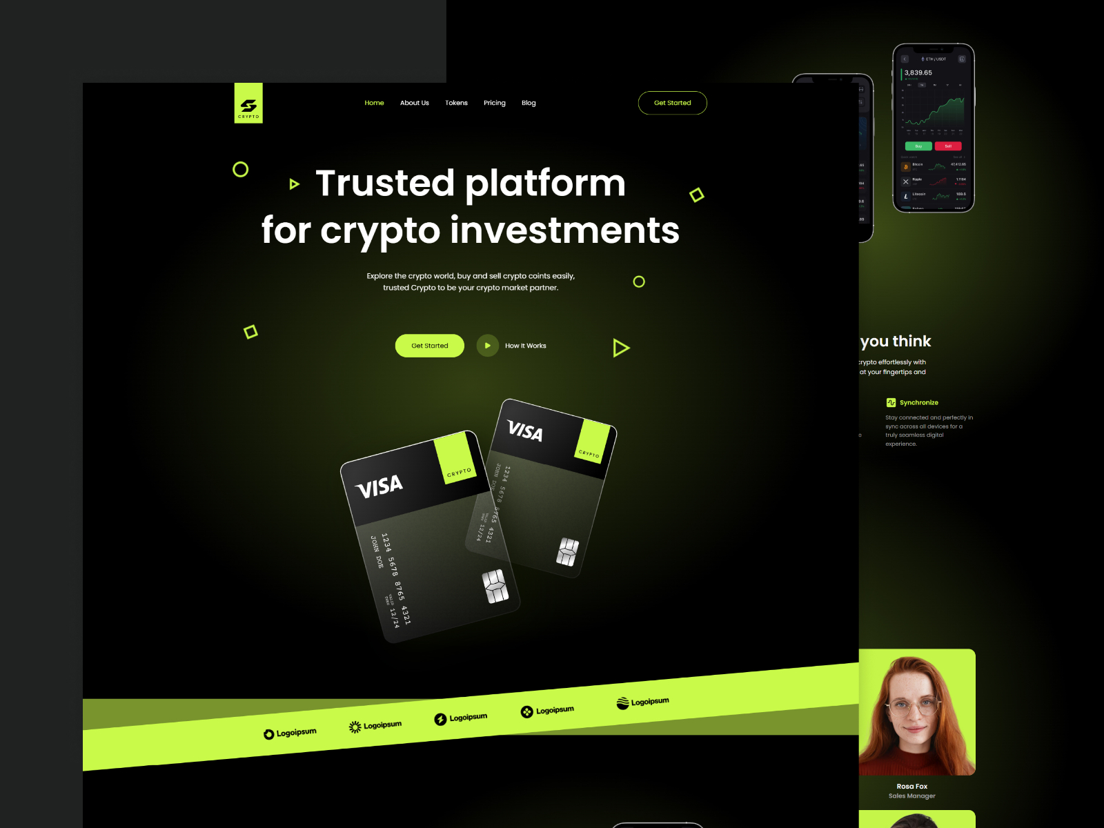 Crypto: Responsive SaaS Website Template by fourtwelve — Framer Marketplace