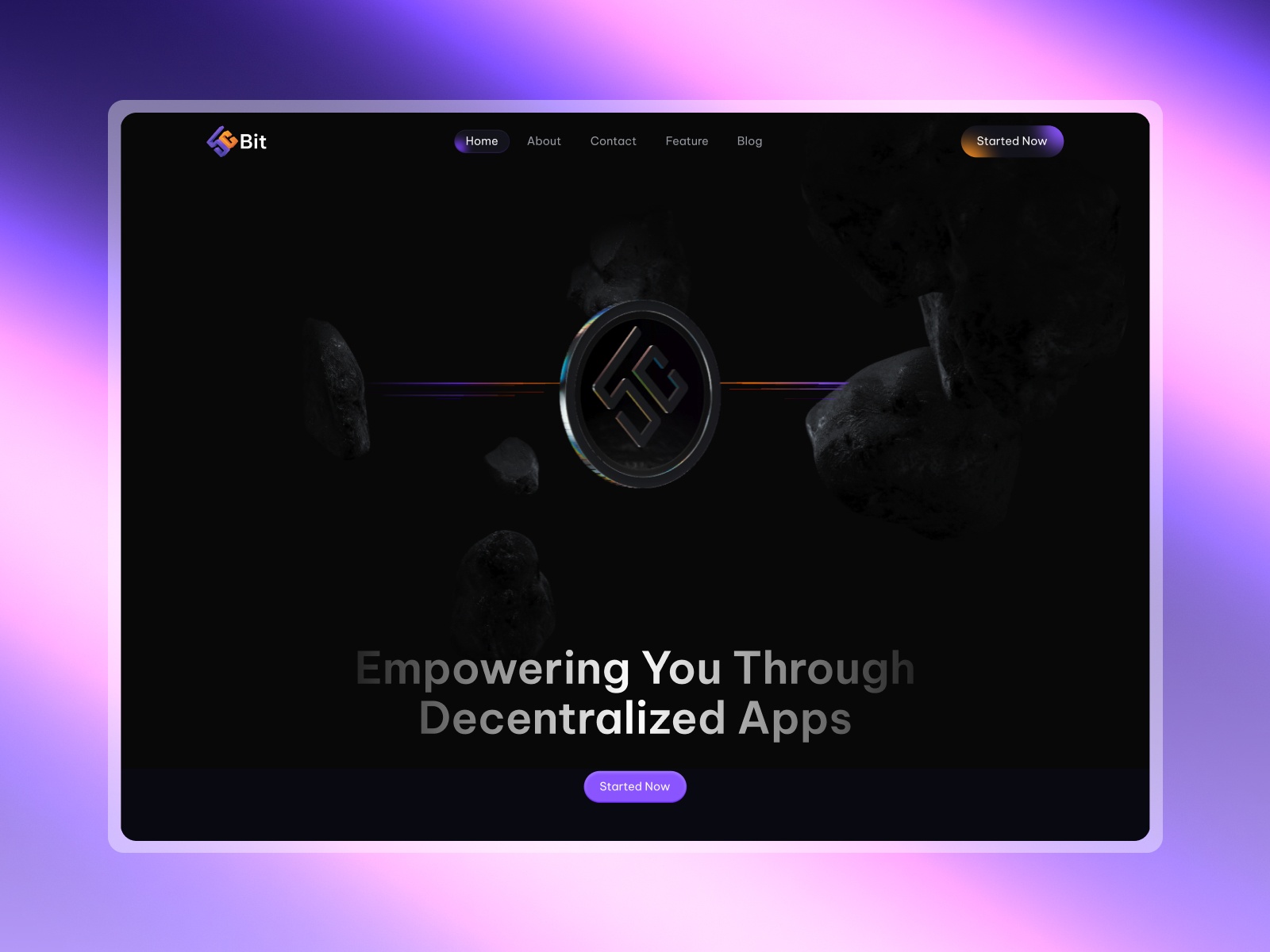 5CBit: Responsive SaaS Website Template by WebOcean — Framer Marketplace