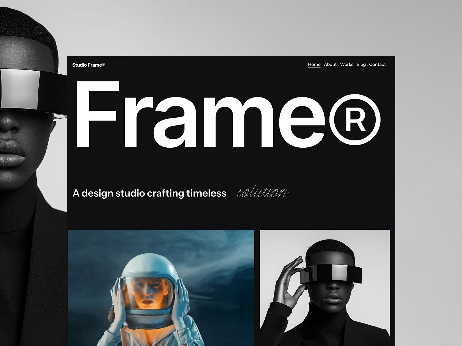 Frame X: Responsive Portfolio Website Template by Flowmance